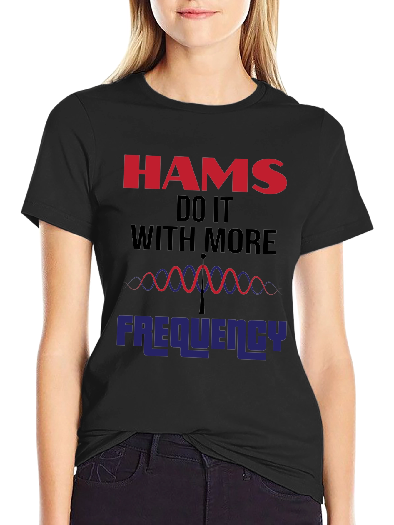 HAMS Do It With More Frequency Black T-Shirt