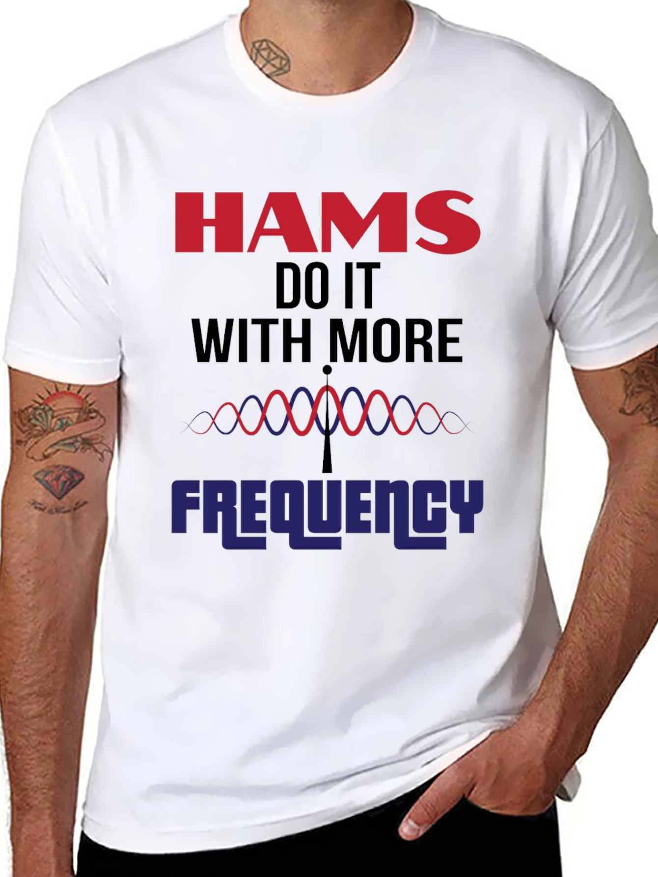 HAMS Do It With More Frequency Black T-Shirt