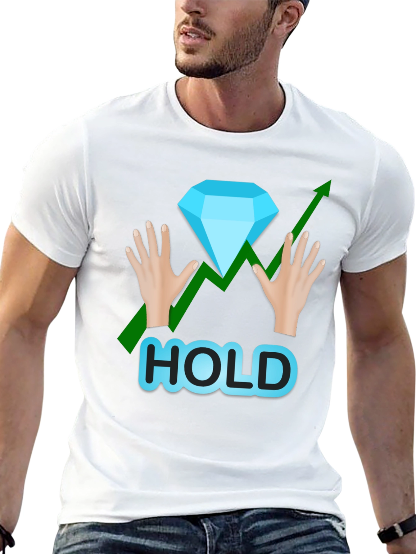 Diamond Hands Stock Market T-Shirt - HOLD