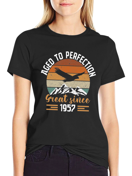 Aged To Perfection 1957 Birthday T-Shirt