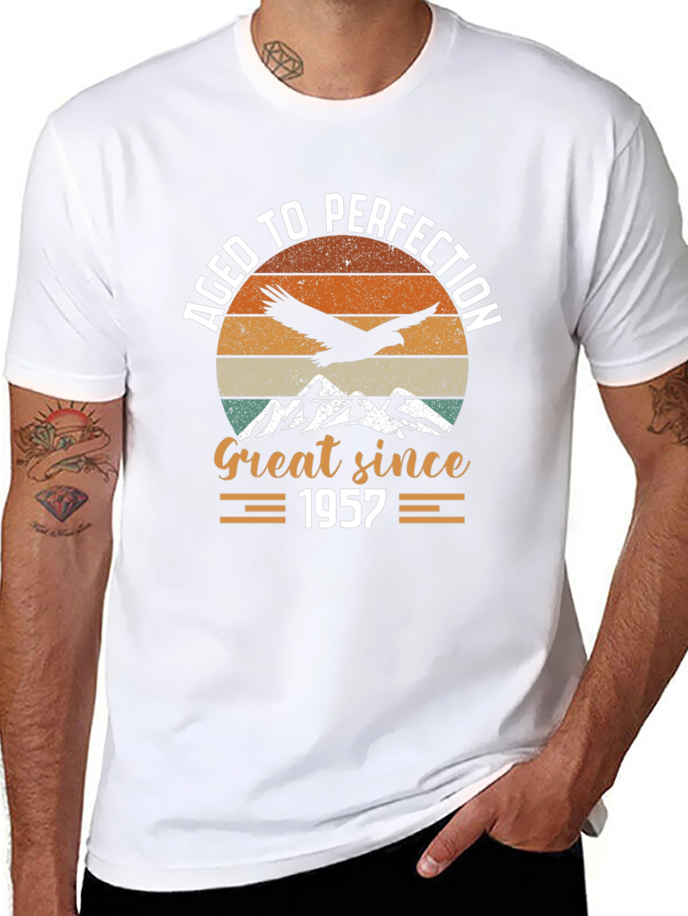 Aged To Perfection 1957 Birthday T-Shirt