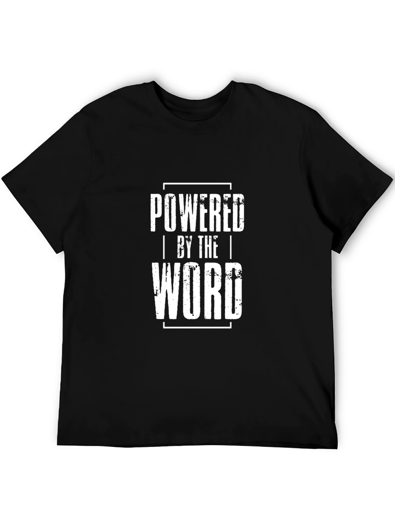 Powered by the Word Black T-Shirt