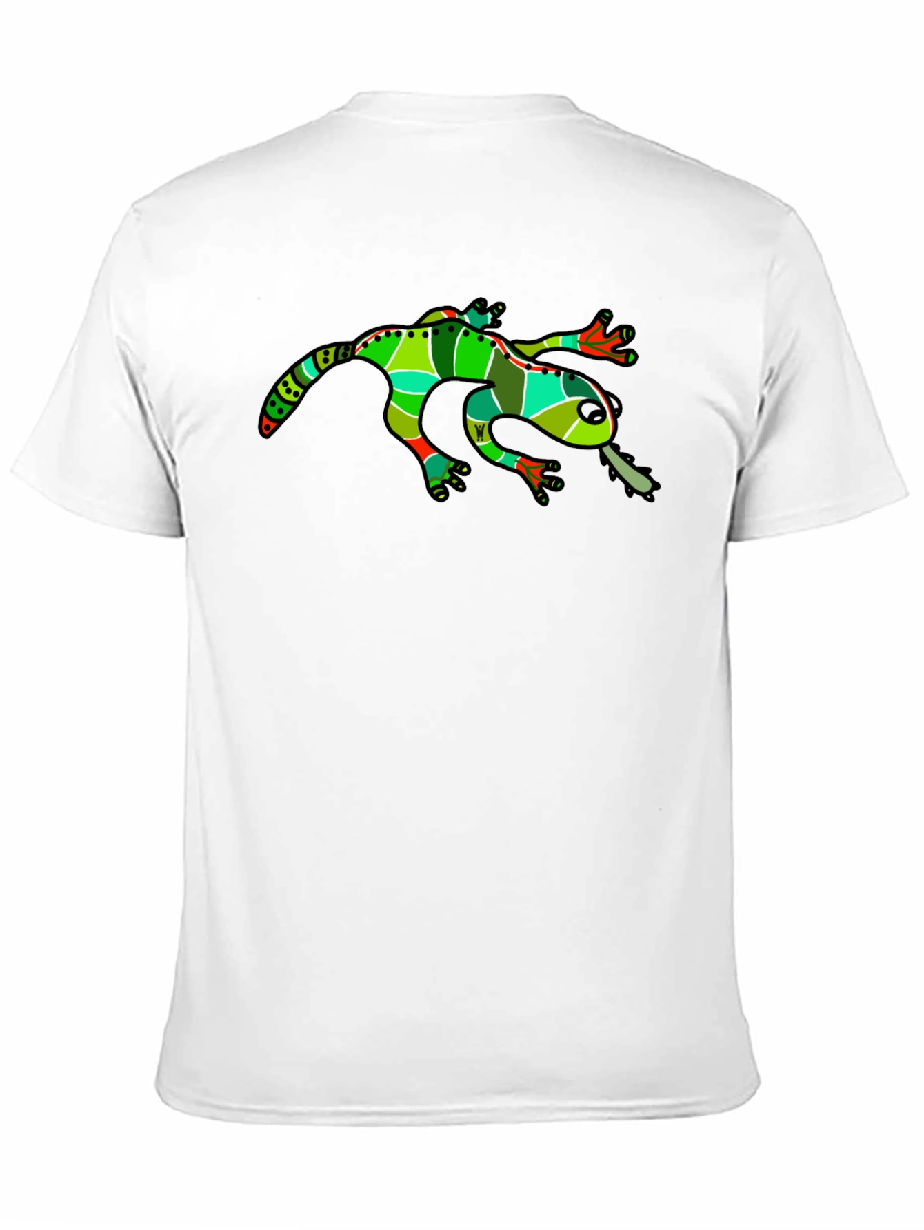 Funky Frog Graphic Tee - Black Cotton T-Shirt