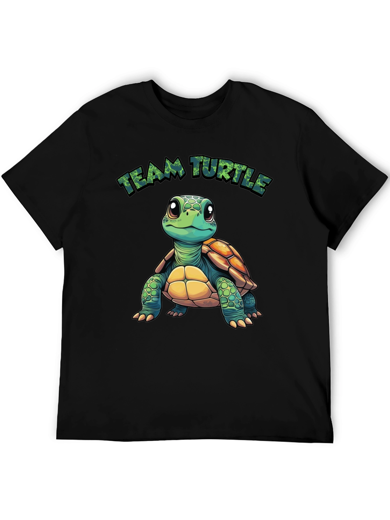 Team Turtle Graphic Tee - Soft Cotton Blend