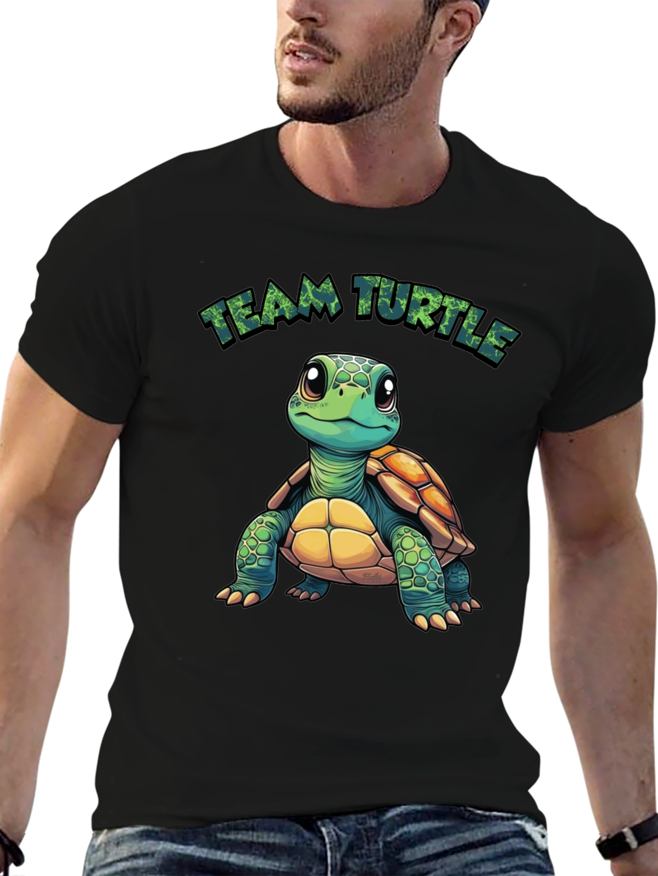 Team Turtle Graphic Tee - Soft Cotton Blend