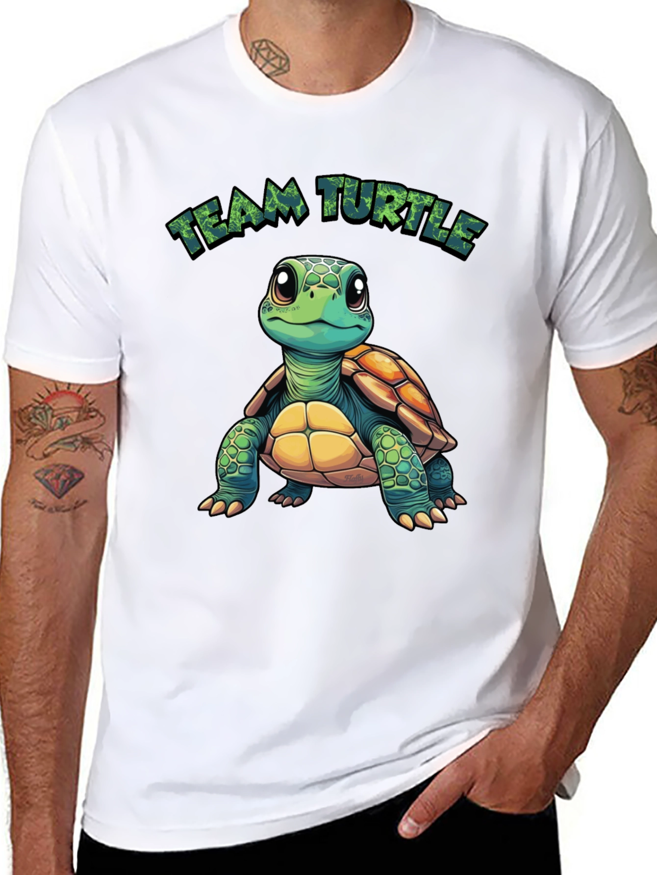 Team Turtle Graphic Tee - Soft Cotton Blend