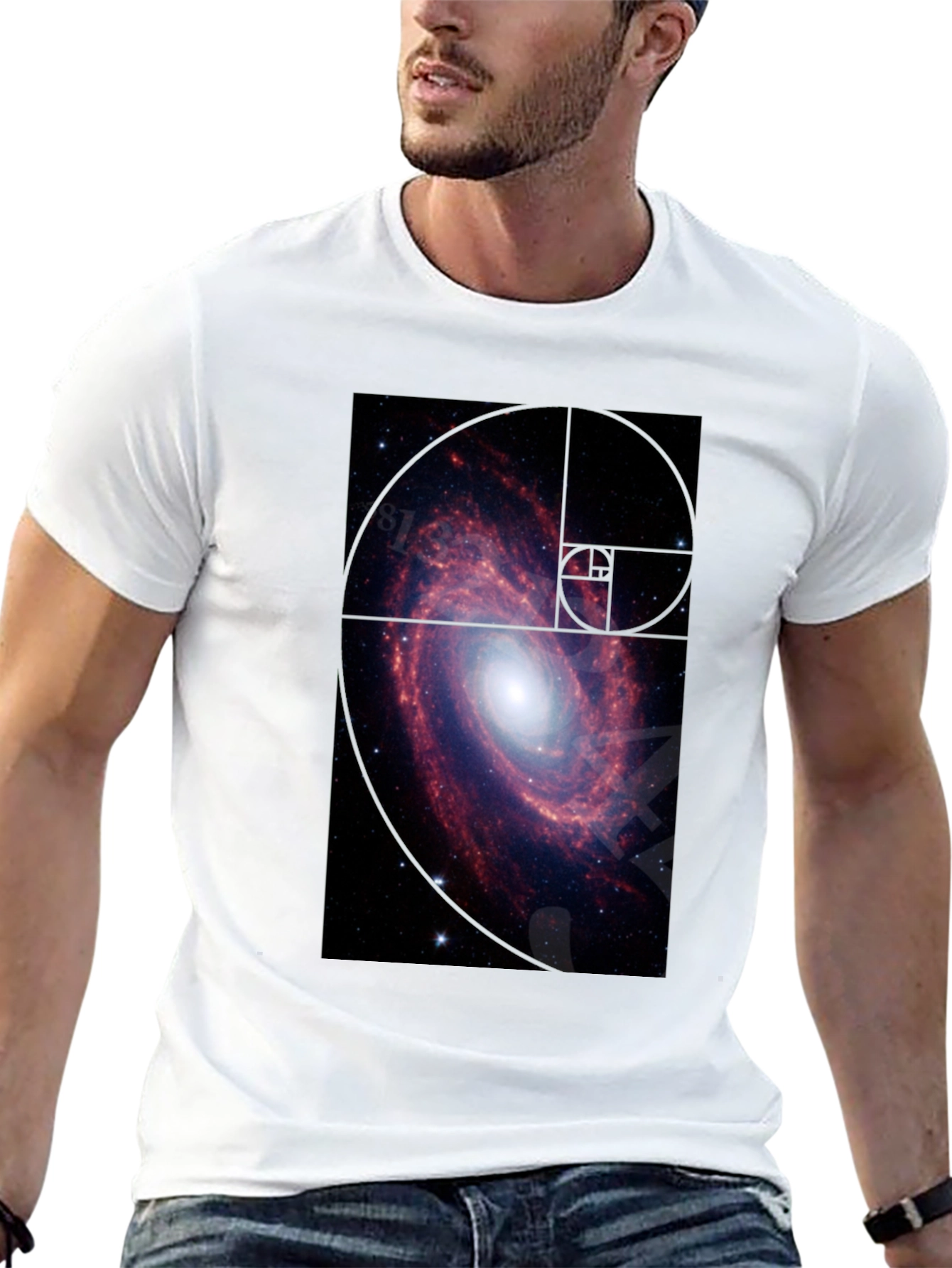 Galaxy Spiral T-Shirt - Black Cotton Tee