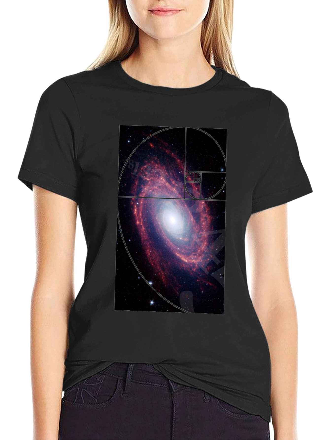 Galaxy Spiral T-Shirt - Black Cotton Tee