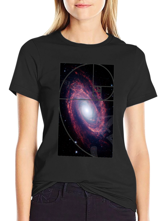 Galaxy Spiral T-Shirt - Black Cotton Tee