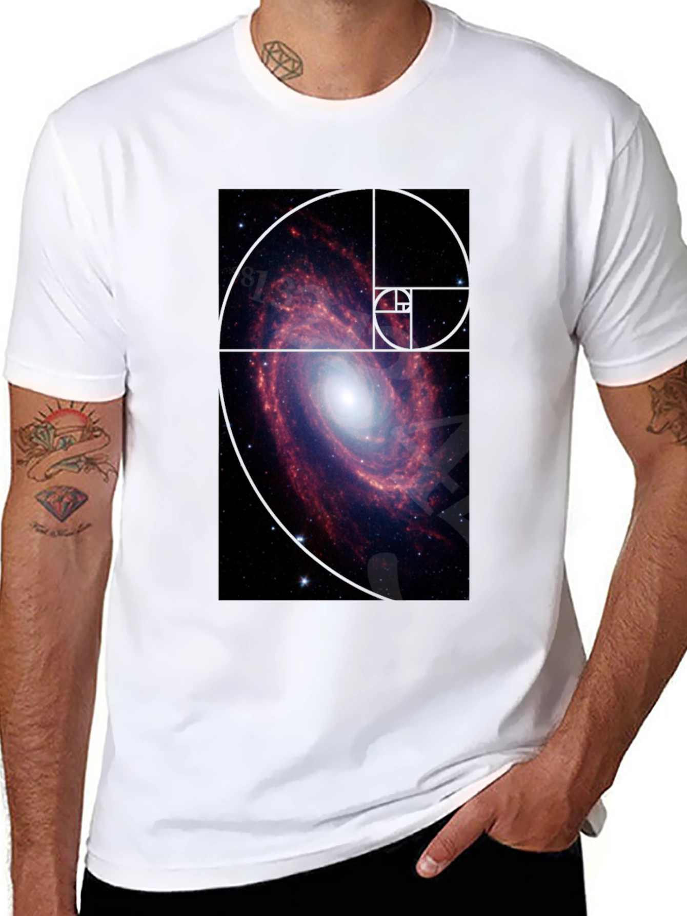 Galaxy Spiral T-Shirt - Black Cotton Tee