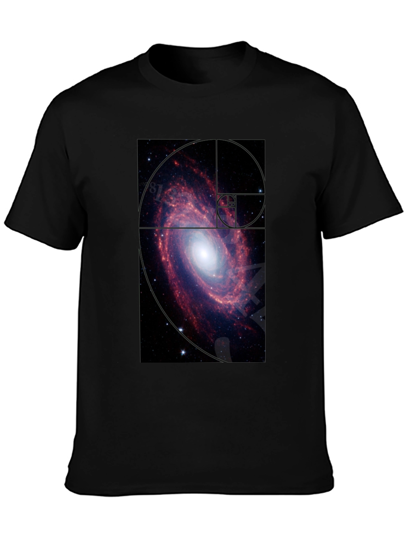 Galaxy Spiral T-Shirt - Black Cotton Tee