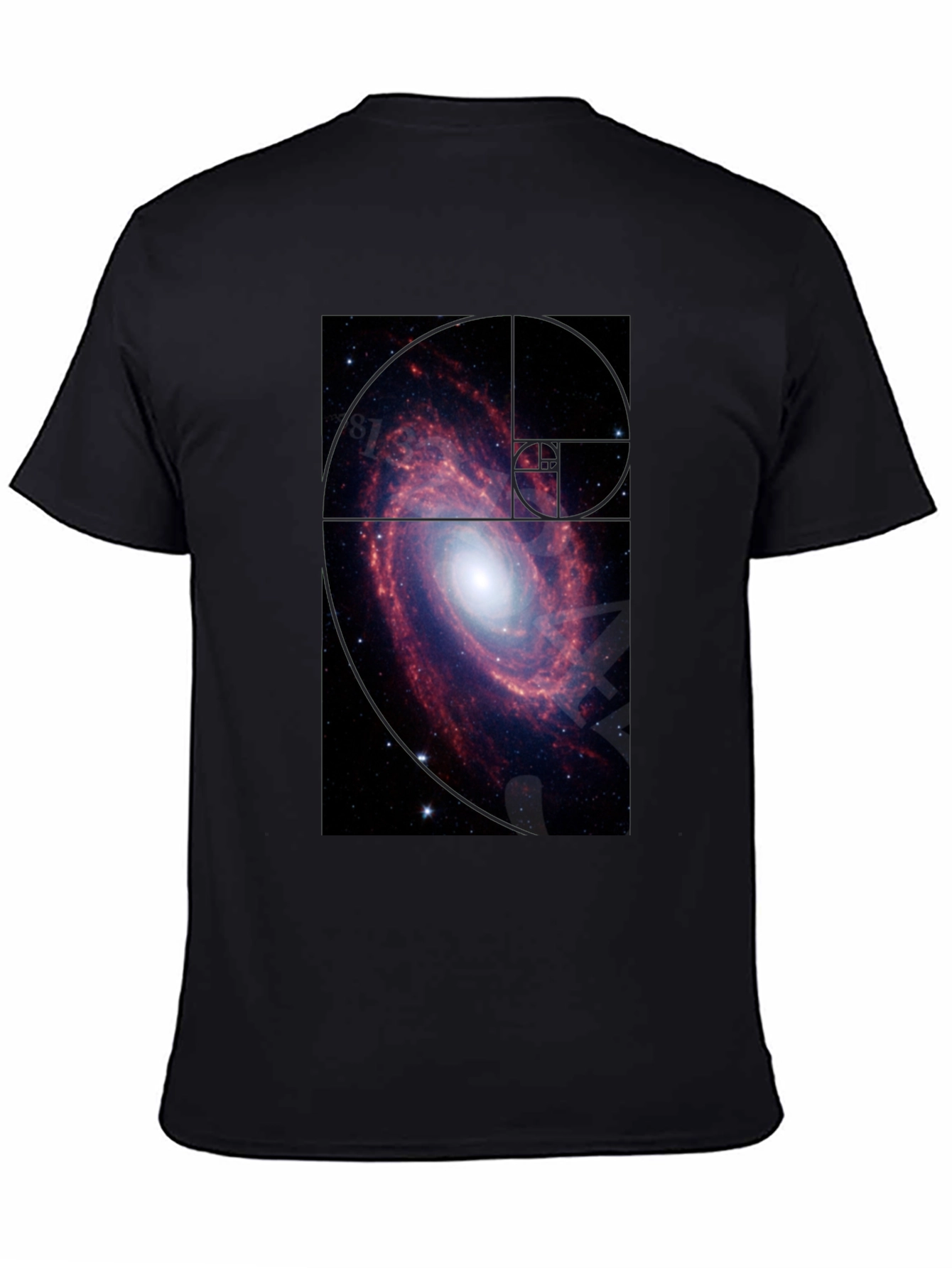 Galaxy Spiral T-Shirt - Black Cotton Tee