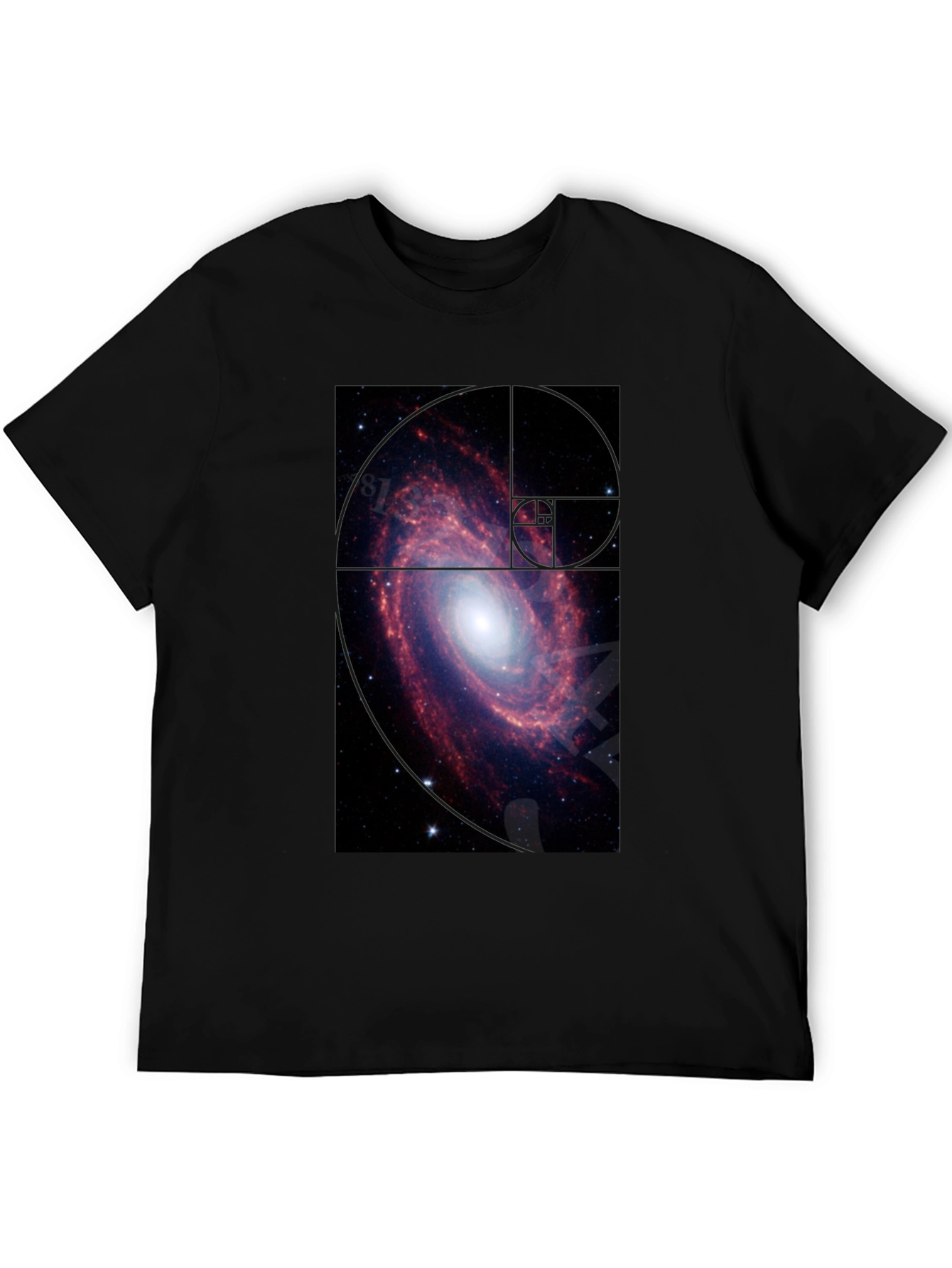 Galaxy Spiral T-Shirt - Black Cotton Tee