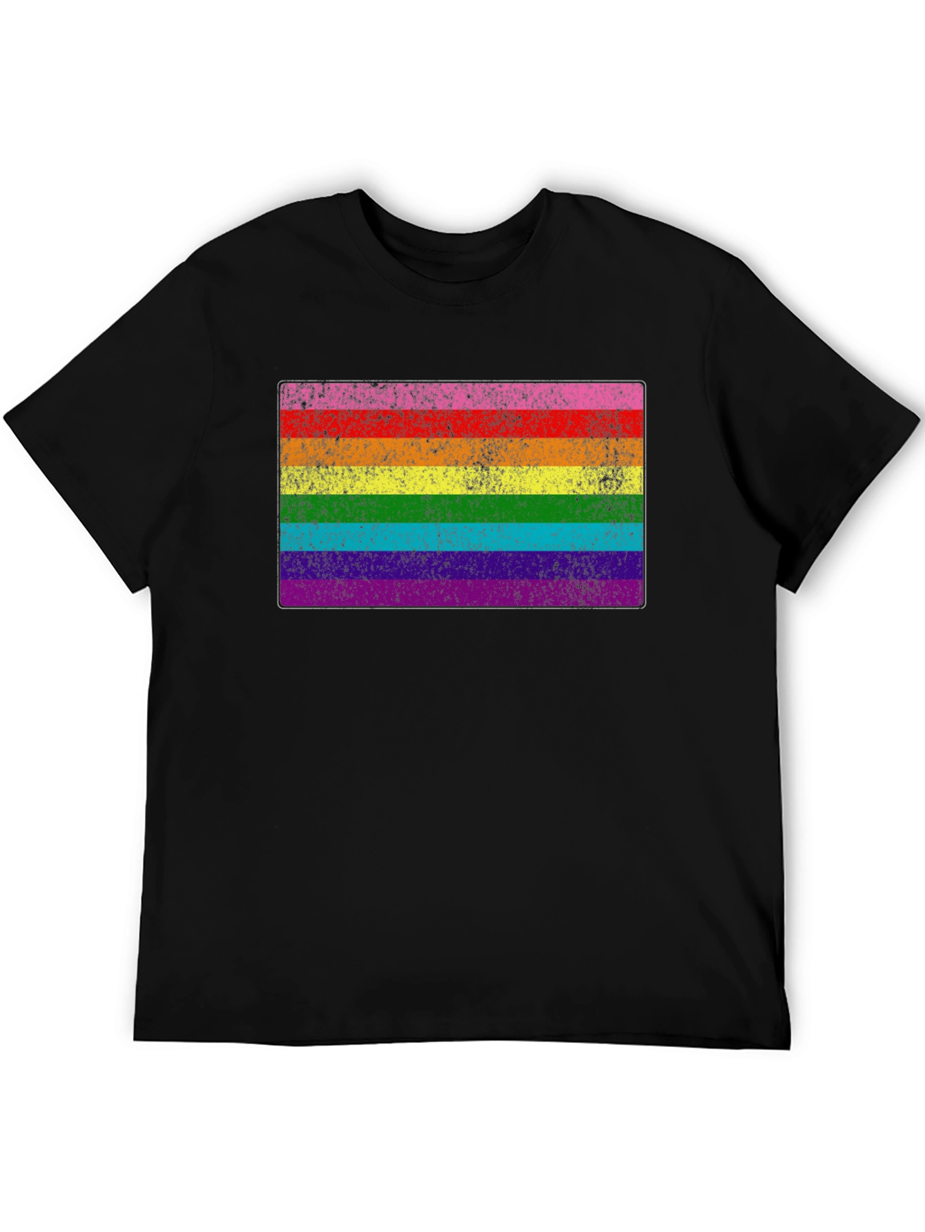 LGBT Pride Flag Black T-Shirt