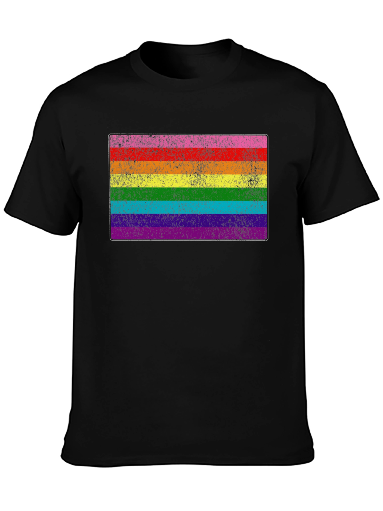 LGBT Pride Flag Black T-Shirt