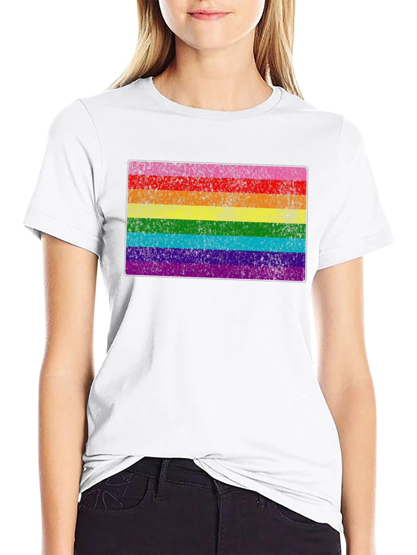 LGBT Pride Flag Black T-Shirt