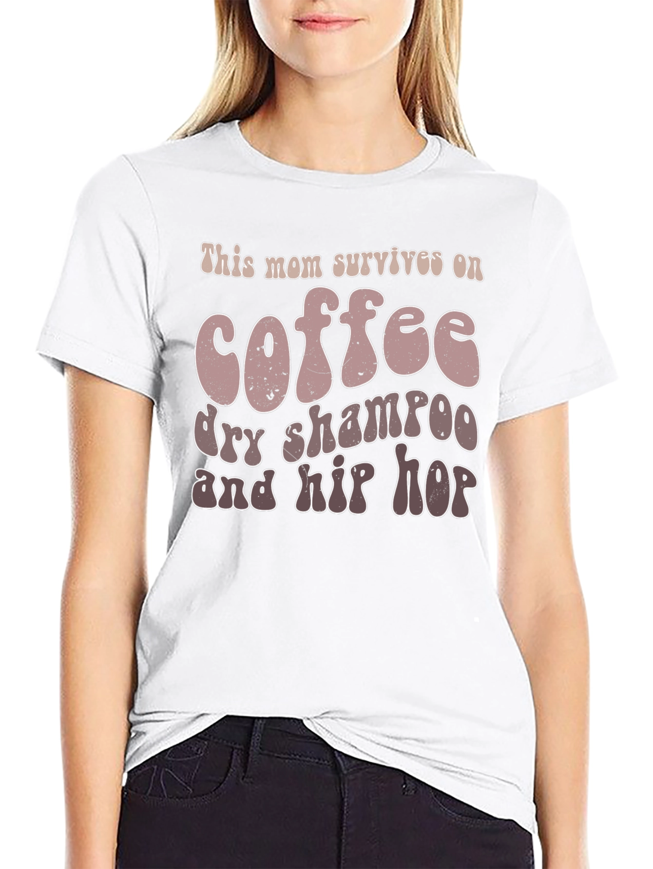 Mom Survives On Coffee T-Shirt