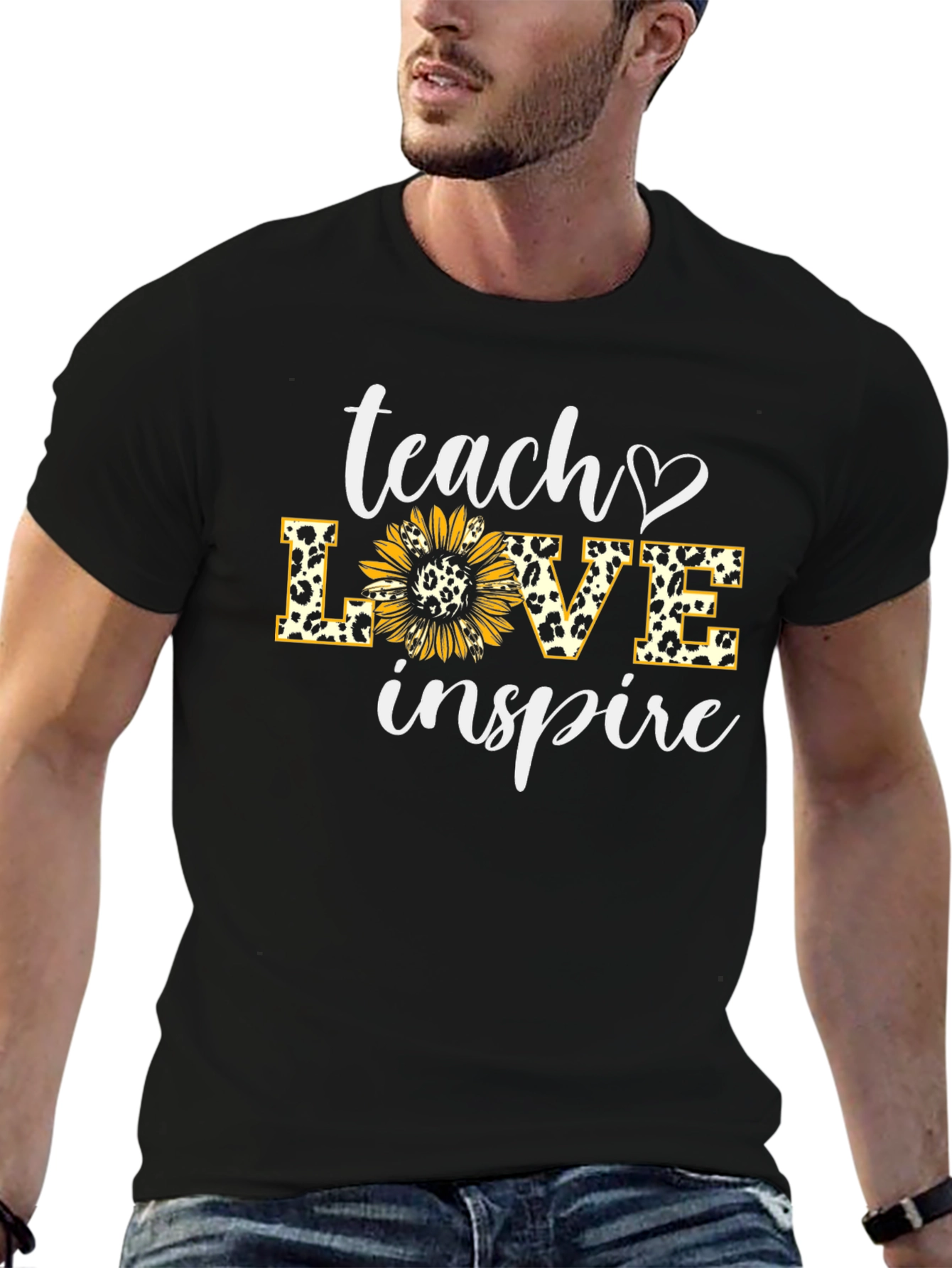 Teach Love Inspire Sunflower Graphic Tee