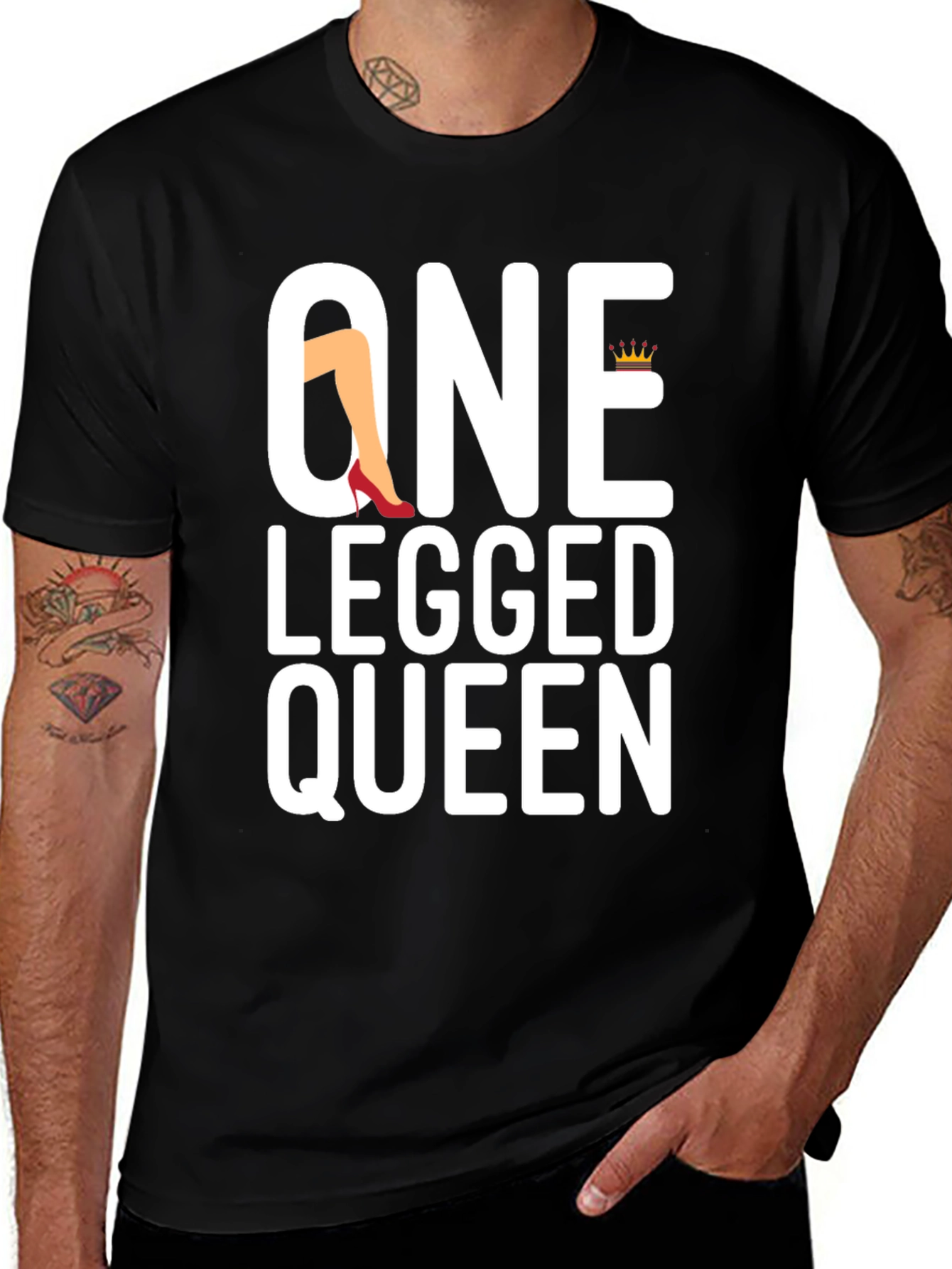 One Legged Queen T-Shirt - Funny Graphic Tee