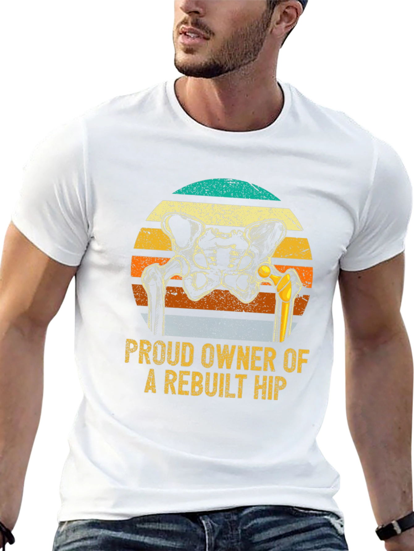 Rebuilt Hip Owner T-Shirt - Funny Hip Replacement Gift