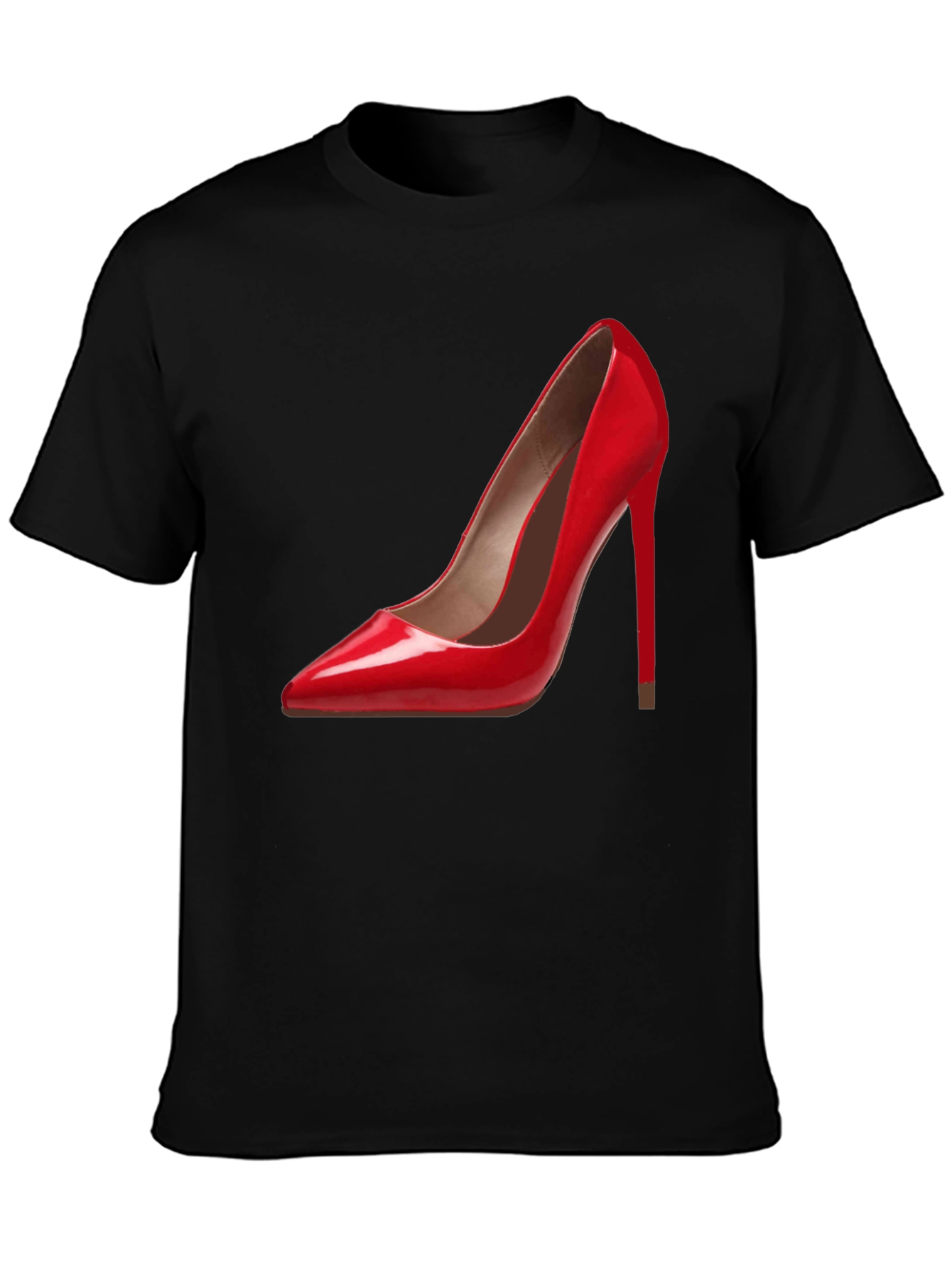 Red High Heel Graphic Tee - Stylish Fashion Statement