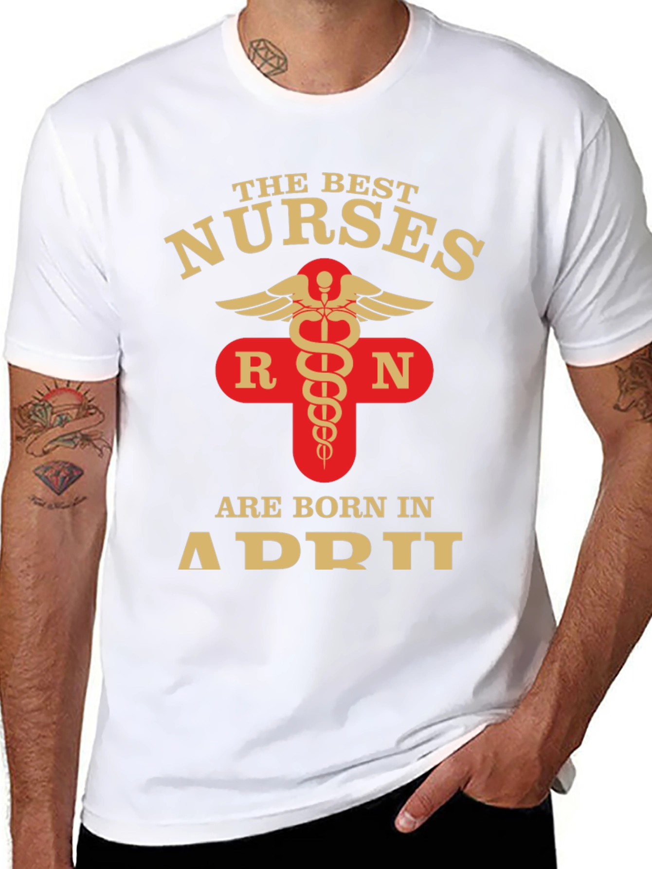 Best Nurses Born in April T-Shirt