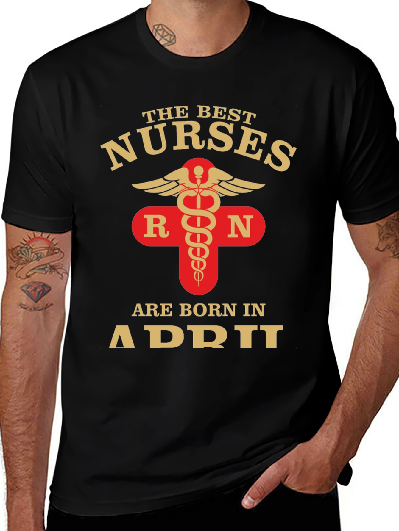 Best Nurses Born in April T-Shirt