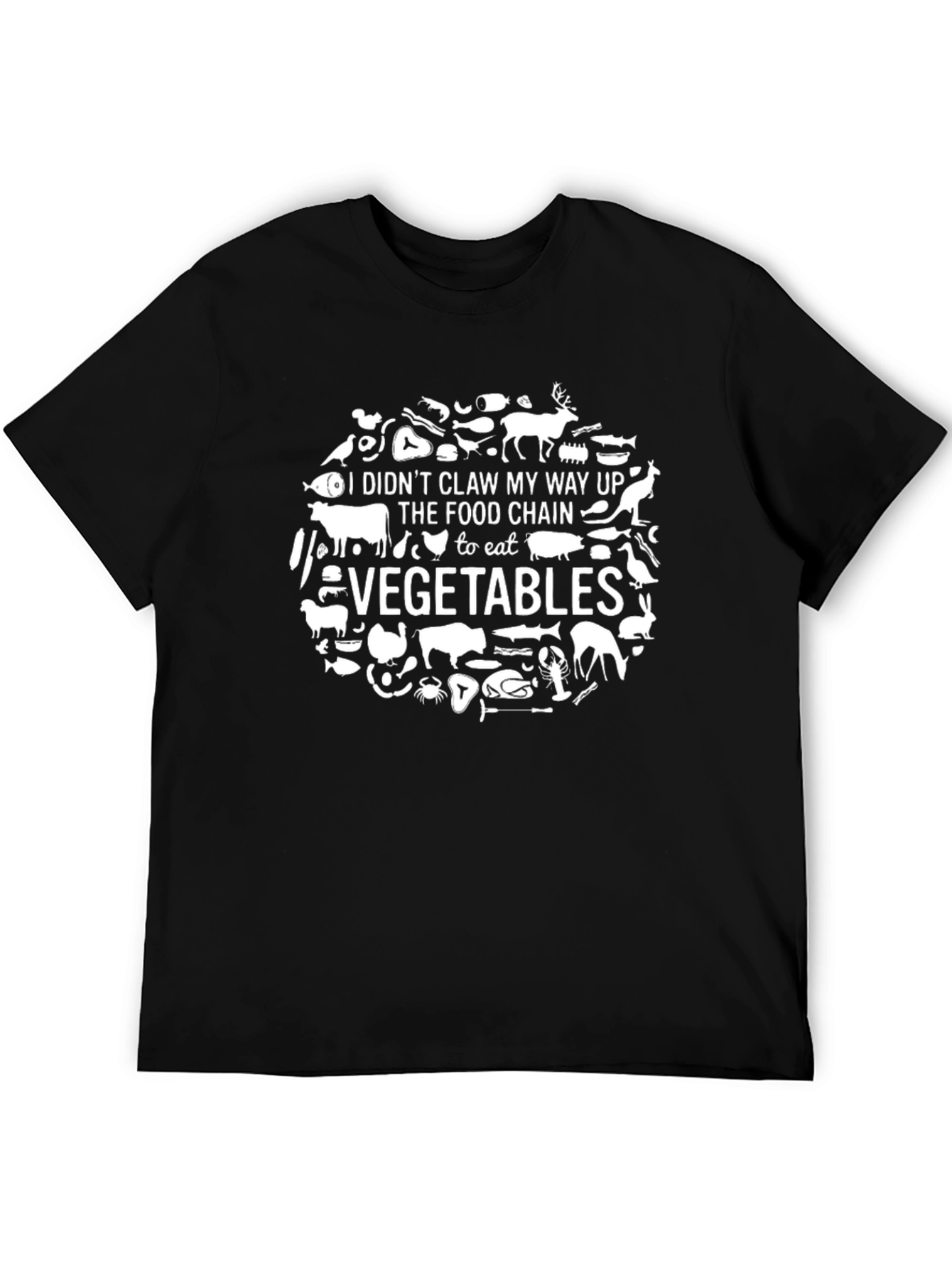 Funny Food Chain T-Shirt - Eat Vegetables!