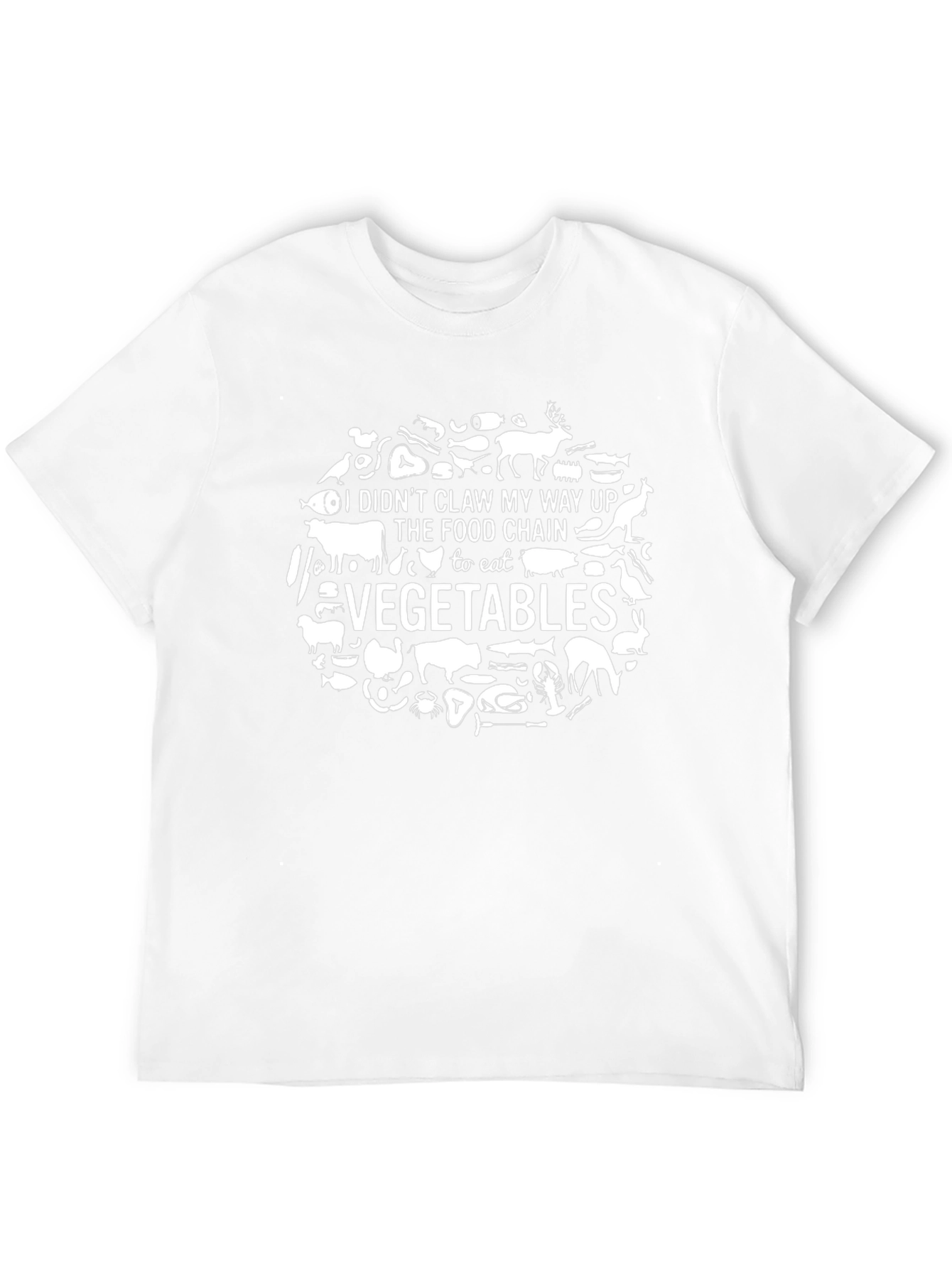 Funny Food Chain T-Shirt - Eat Vegetables!