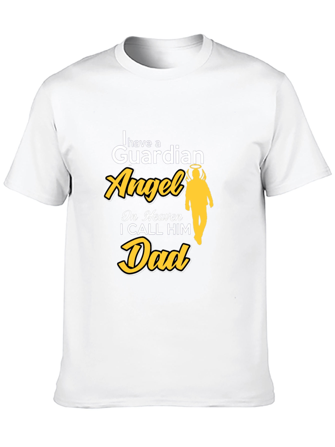 Guardian Angel Dad Memorial T-Shirt