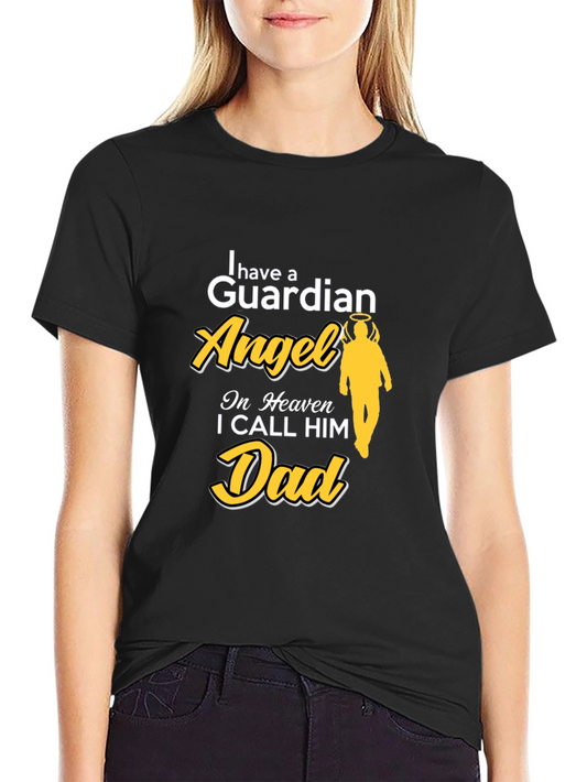 Guardian Angel Dad Memorial T-Shirt