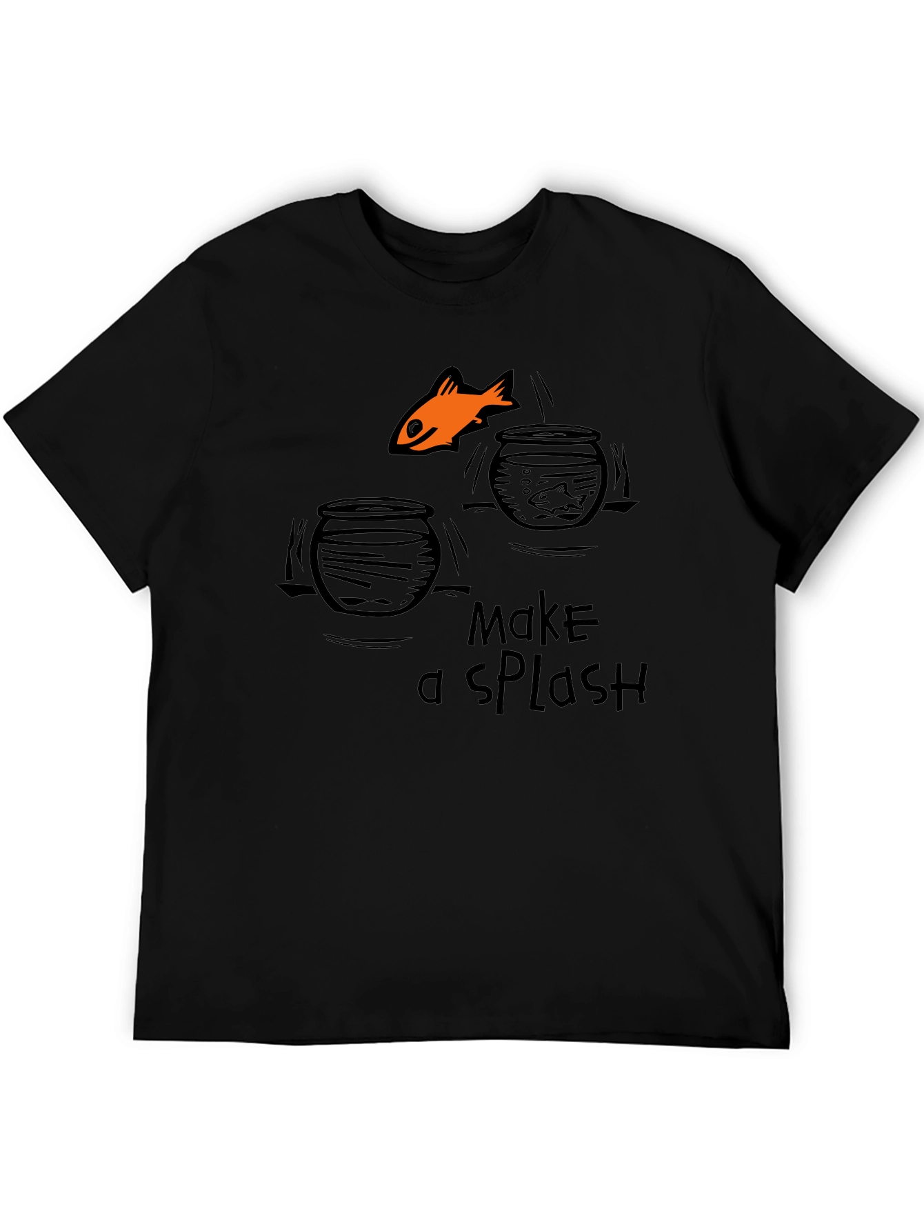 Make a Splash Graphic T-Shirt - Black