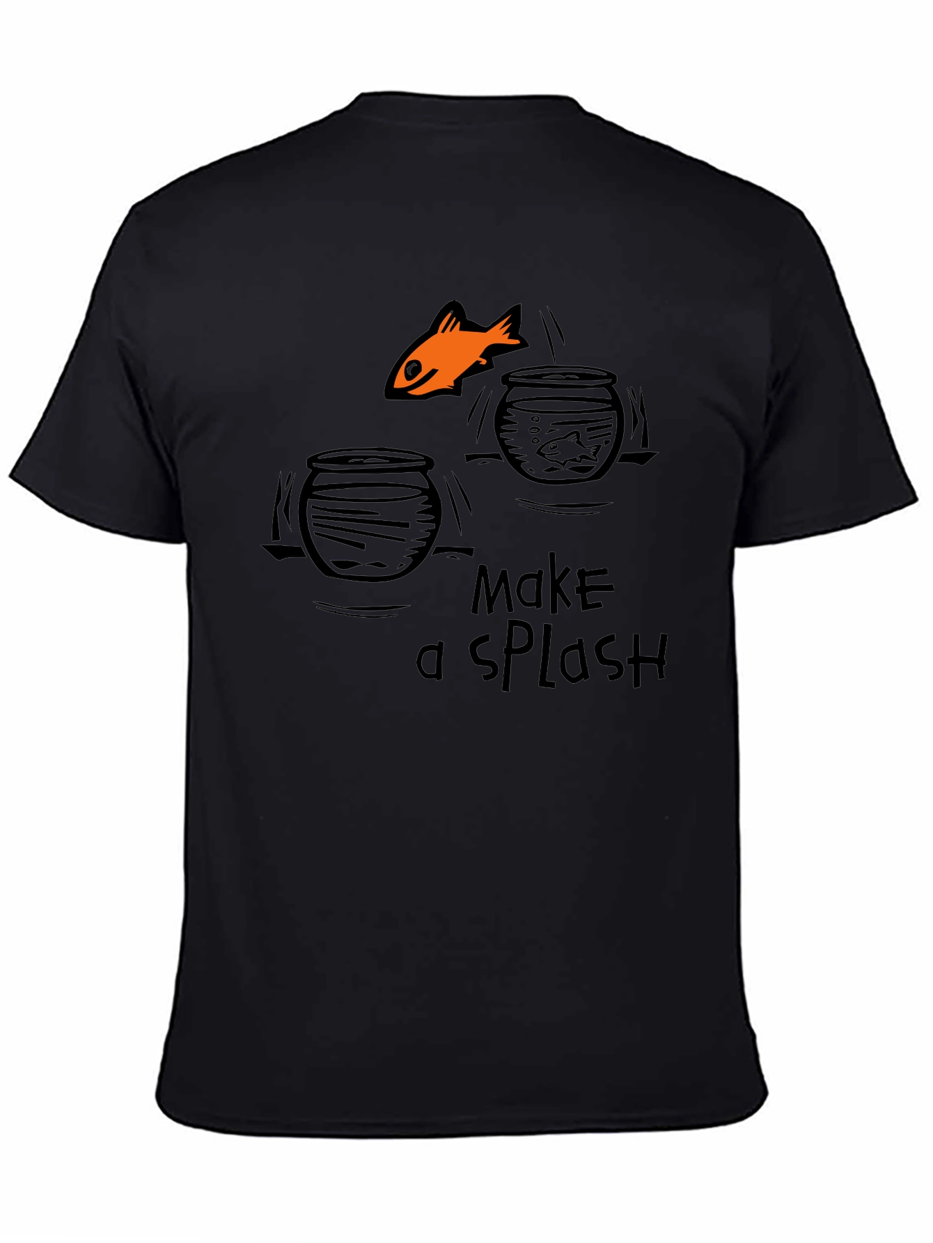 Make a Splash Graphic T-Shirt - Black