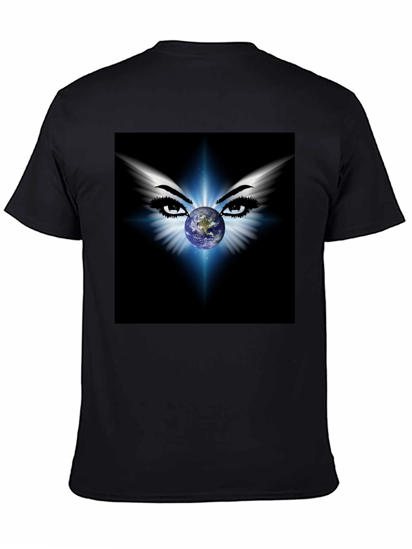 Earth Eyes Graphic Tee - Black