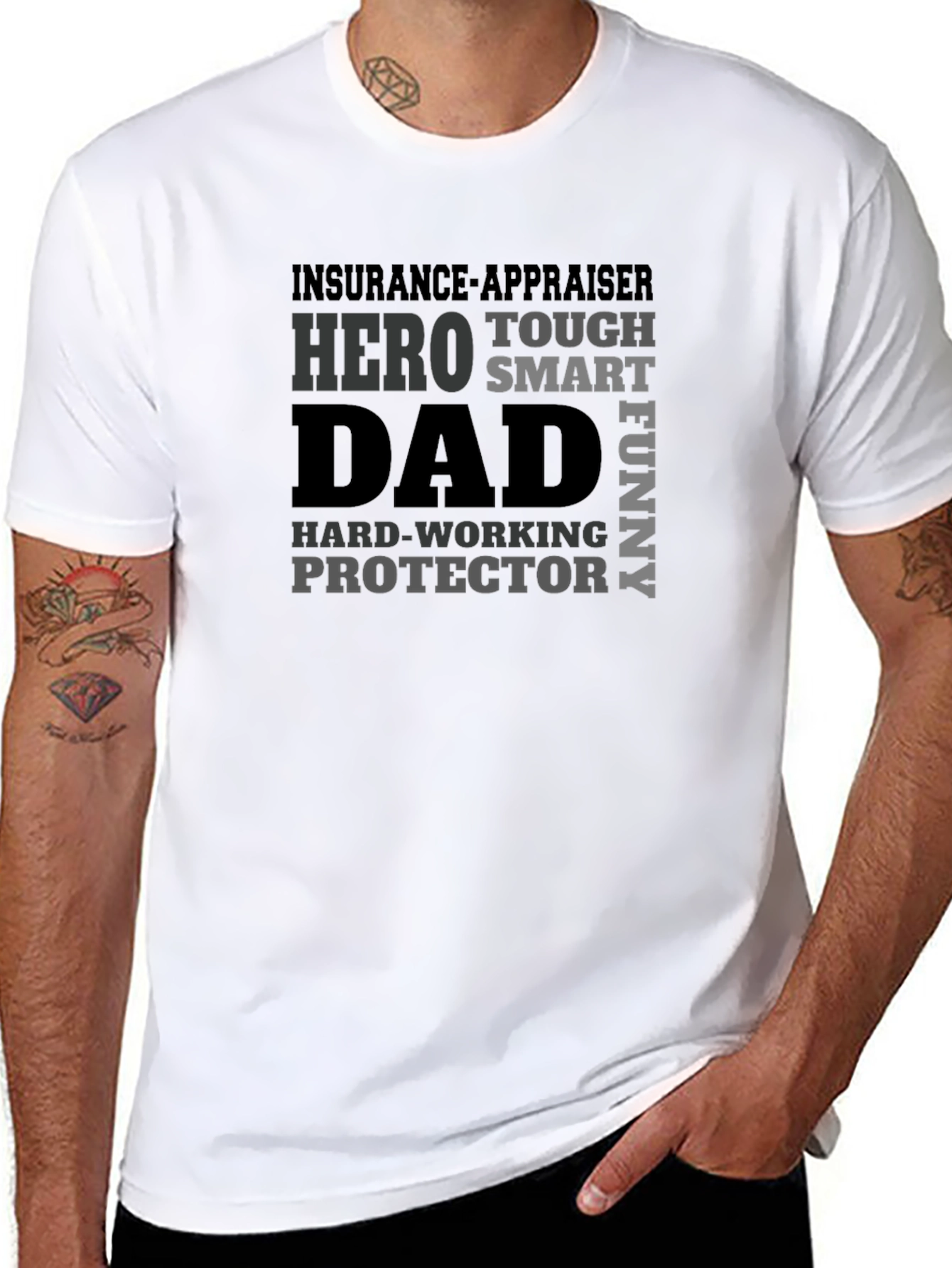 Insurance Appraiser Dad Hero T-Shirt