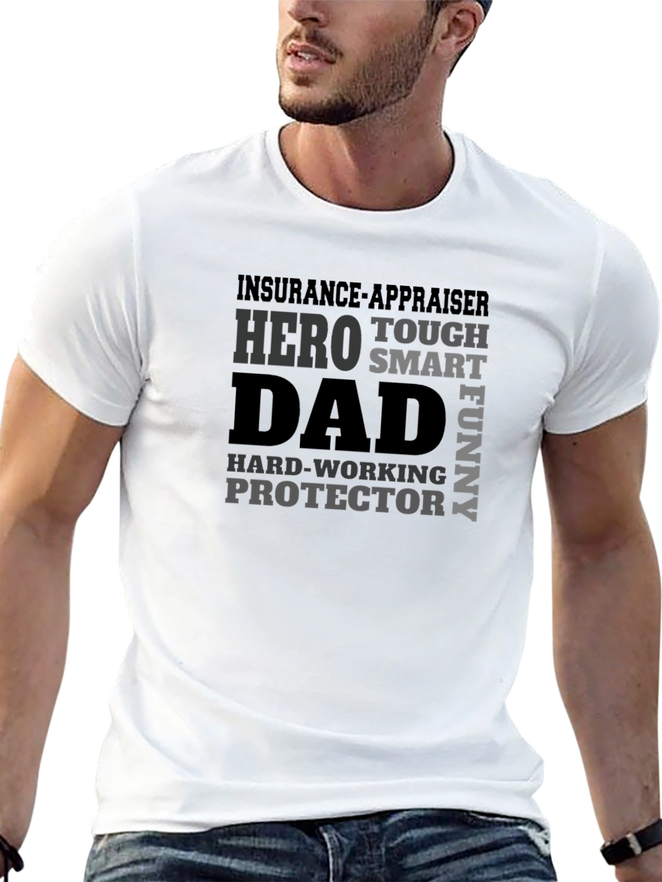 Insurance Appraiser Dad Hero T-Shirt