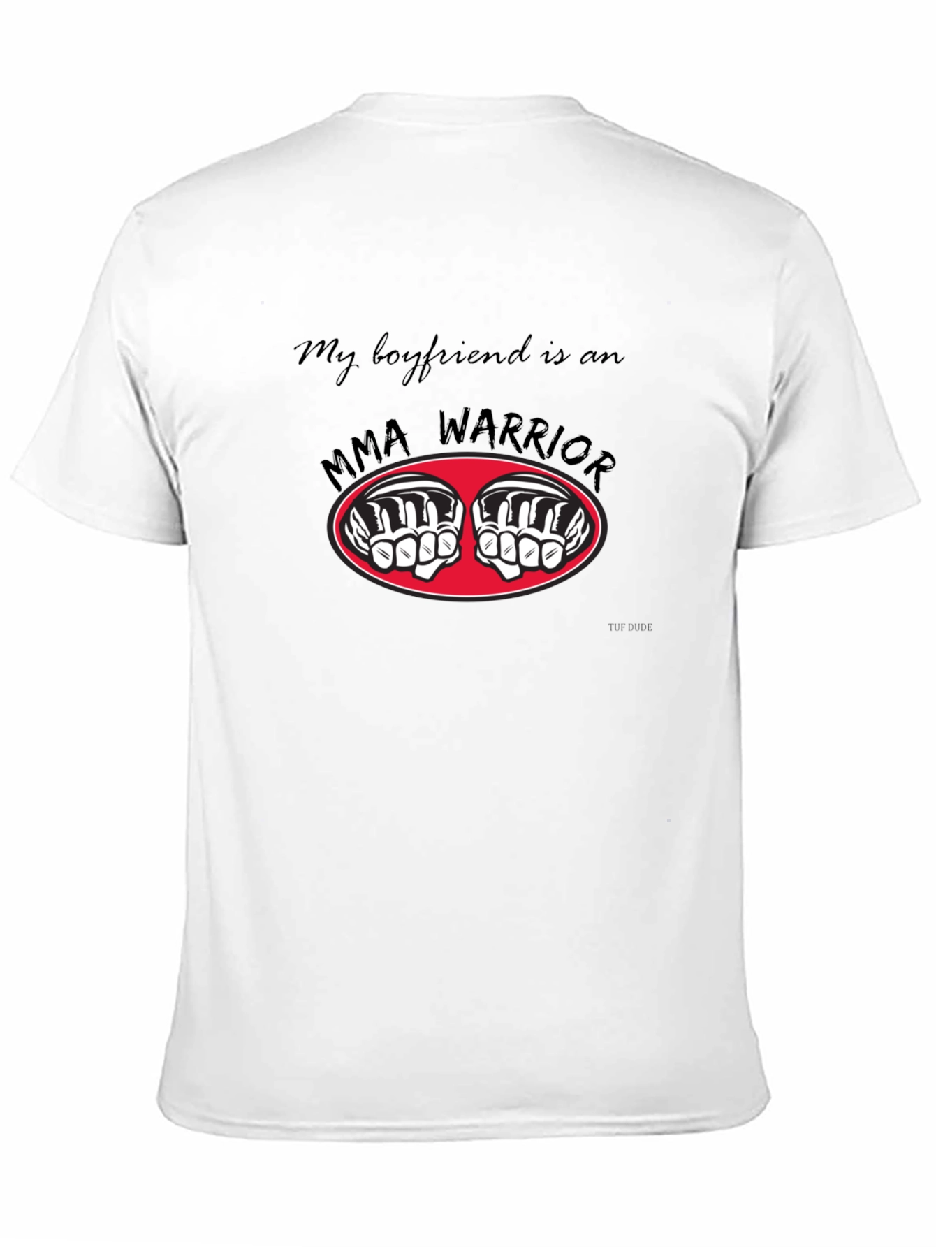 MMA Warrior Boyfriend T-Shirt - Black