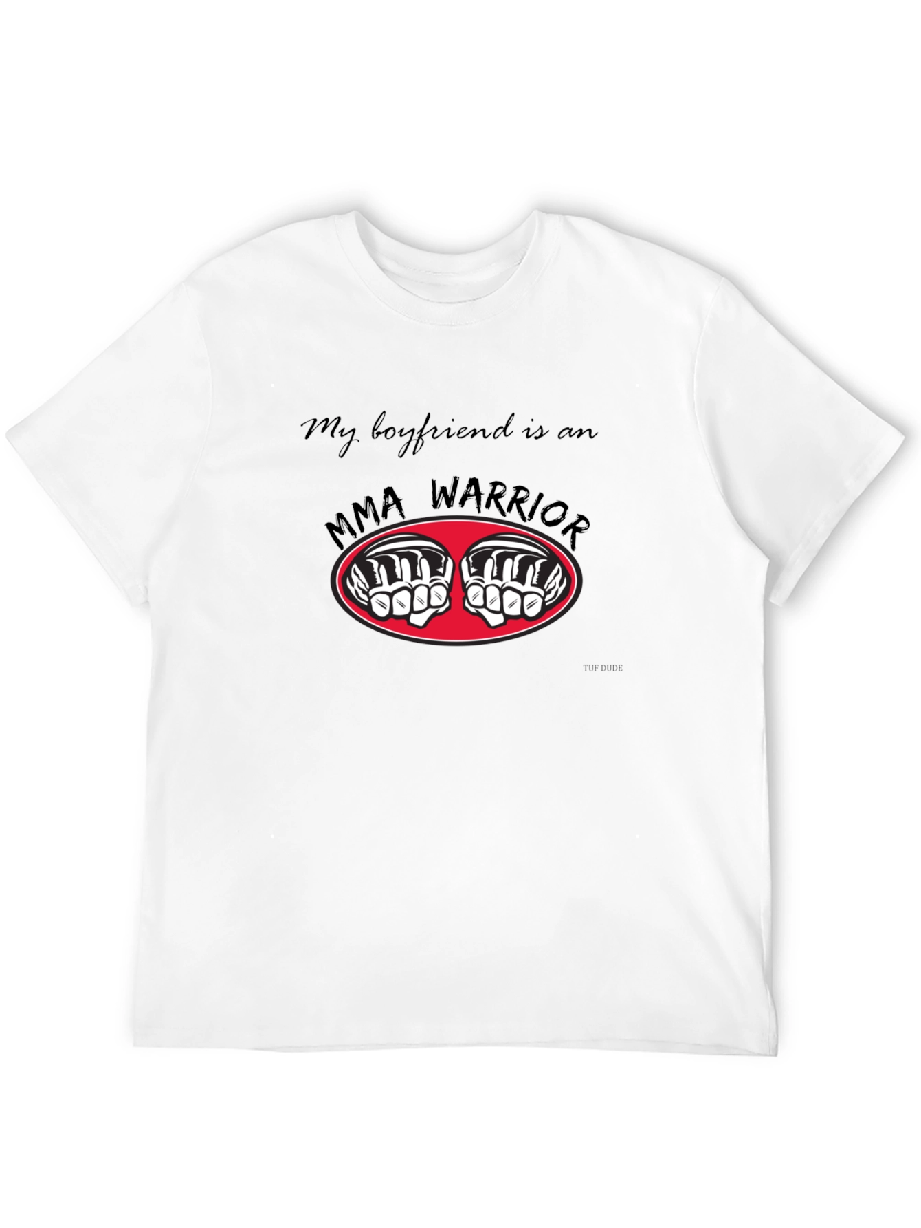 MMA Warrior Boyfriend T-Shirt - Black