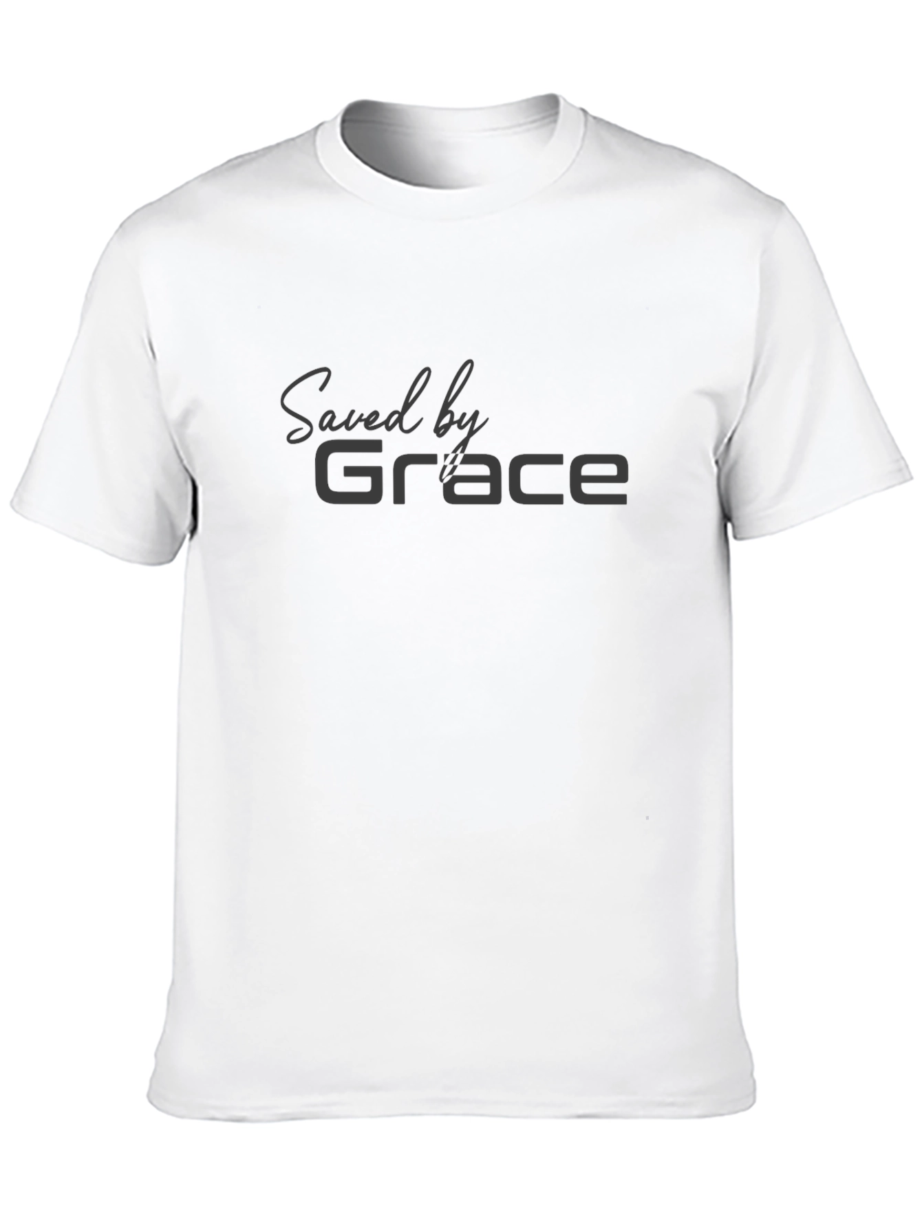 Saved by Grace Black Crew Neck Tee
