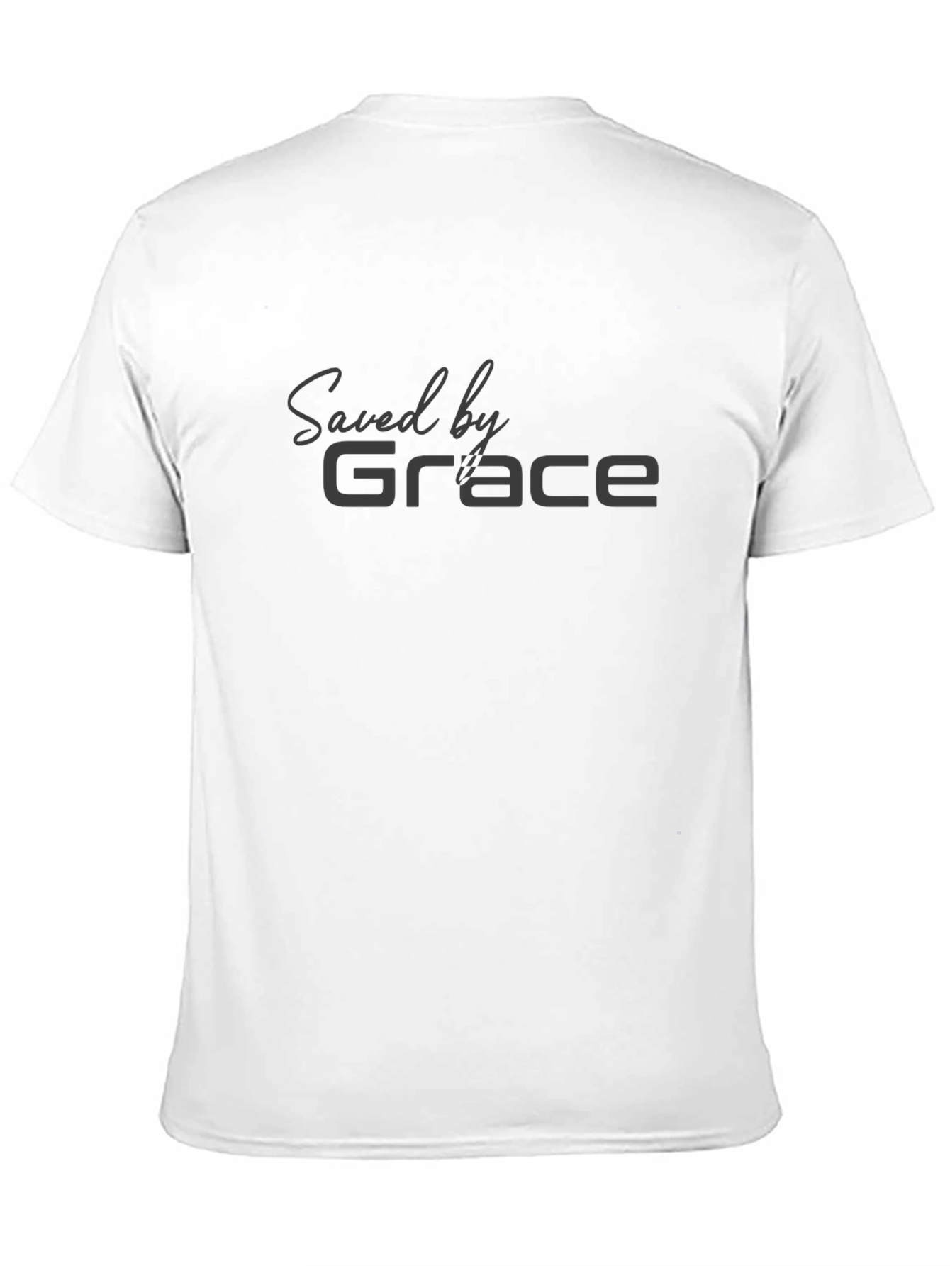 Saved by Grace Black Crew Neck Tee