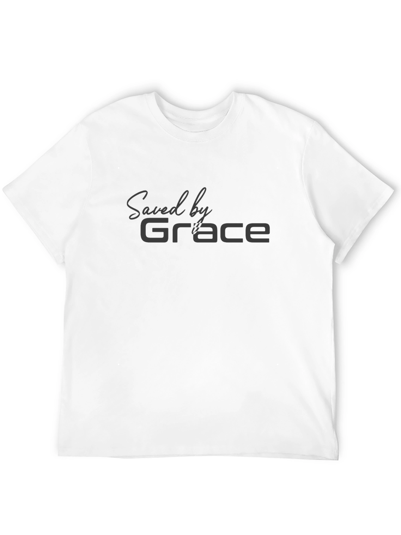 Saved by Grace Black Crew Neck Tee