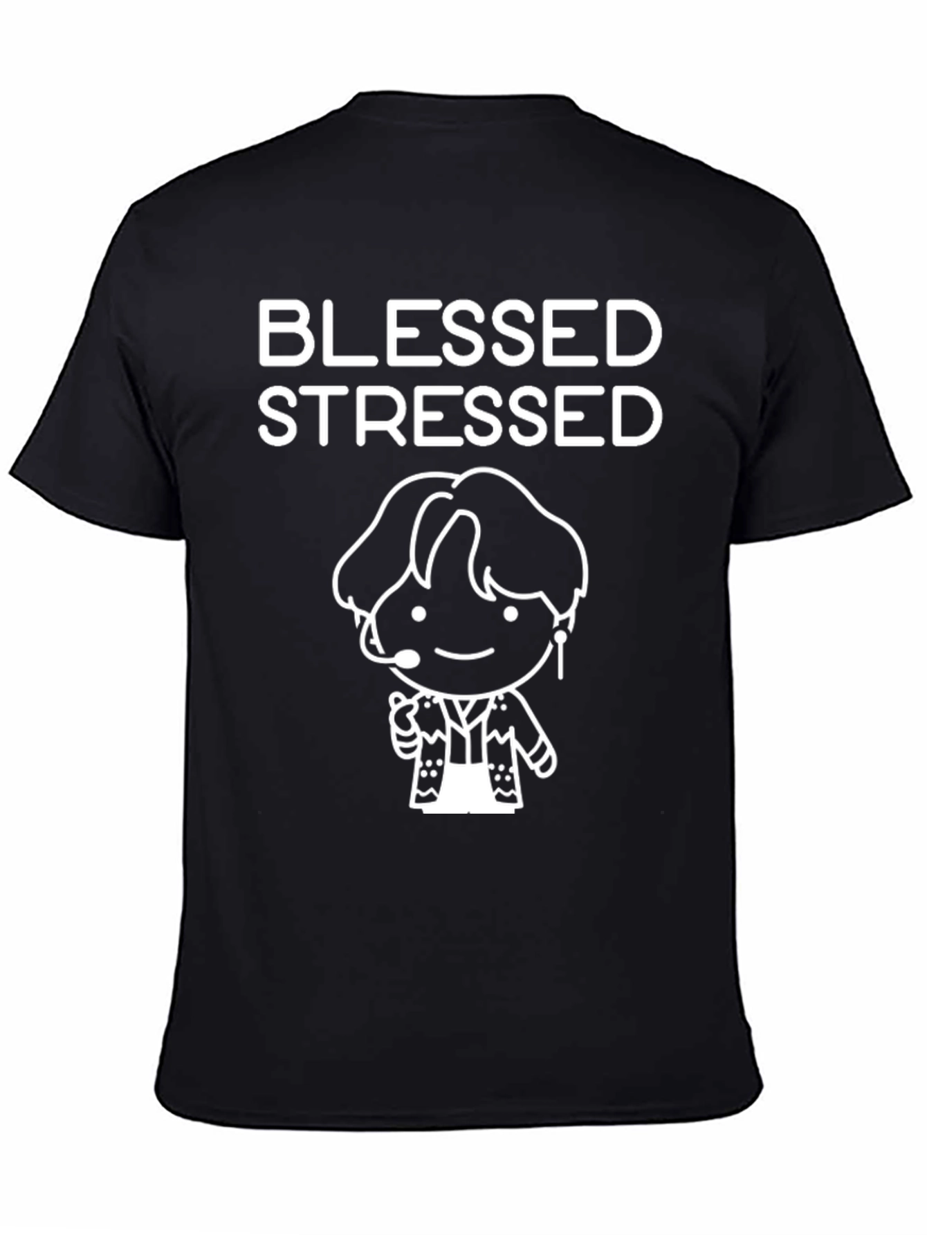Blessed Stressed Graphic T-Shirt - Unisex Cotton Tee