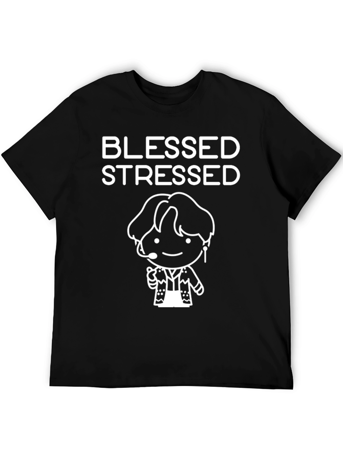 Blessed Stressed Graphic T-Shirt - Unisex Cotton Tee