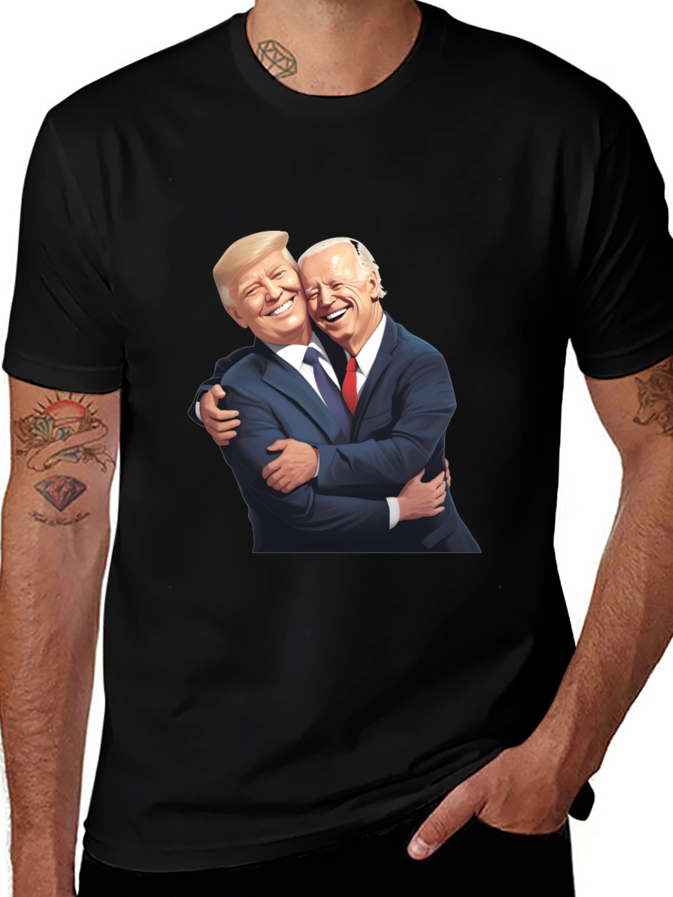 Political Humor Graphic T-Shirt - Embrace the Unity