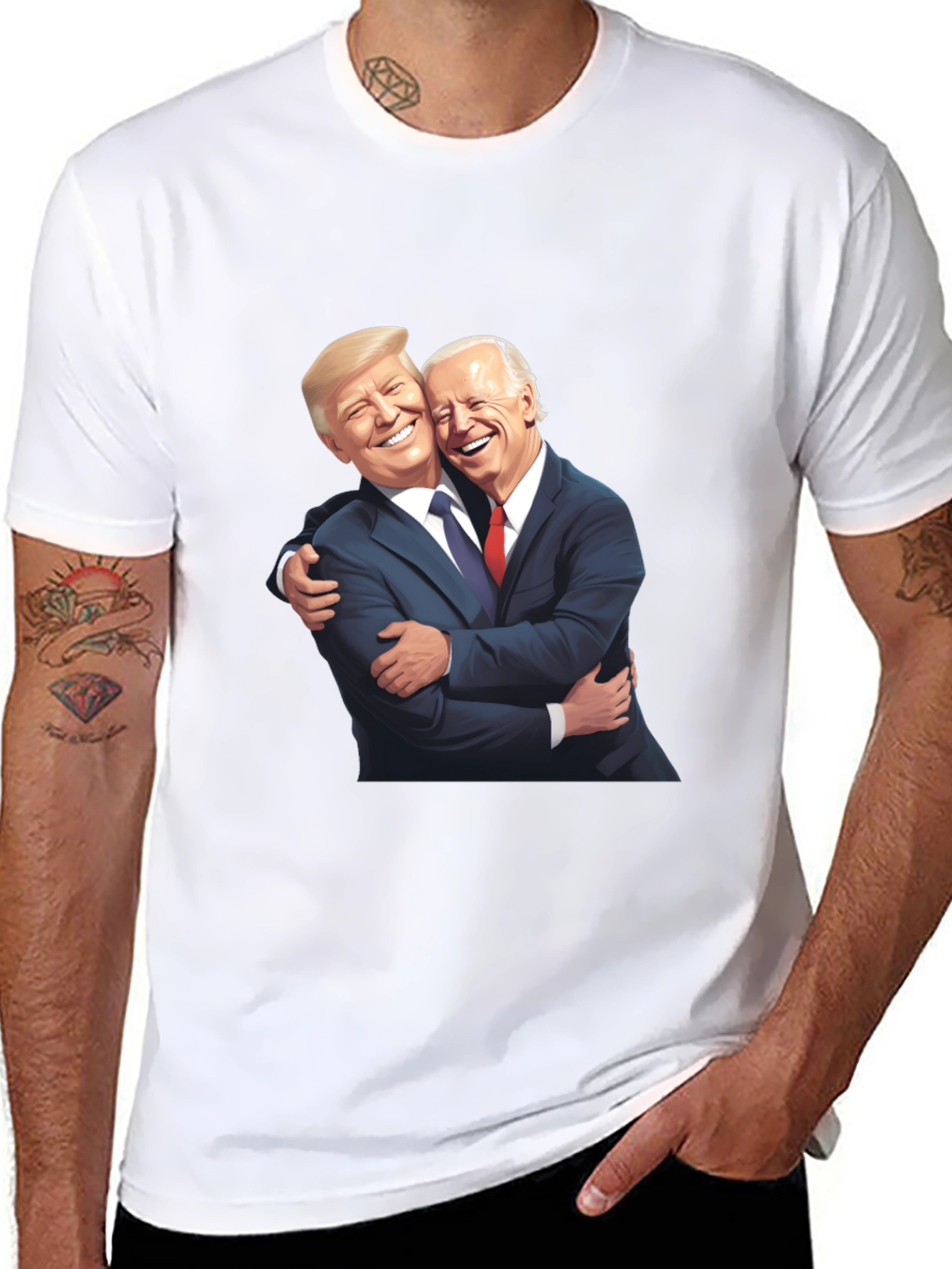 Political Humor Graphic T-Shirt - Embrace the Unity