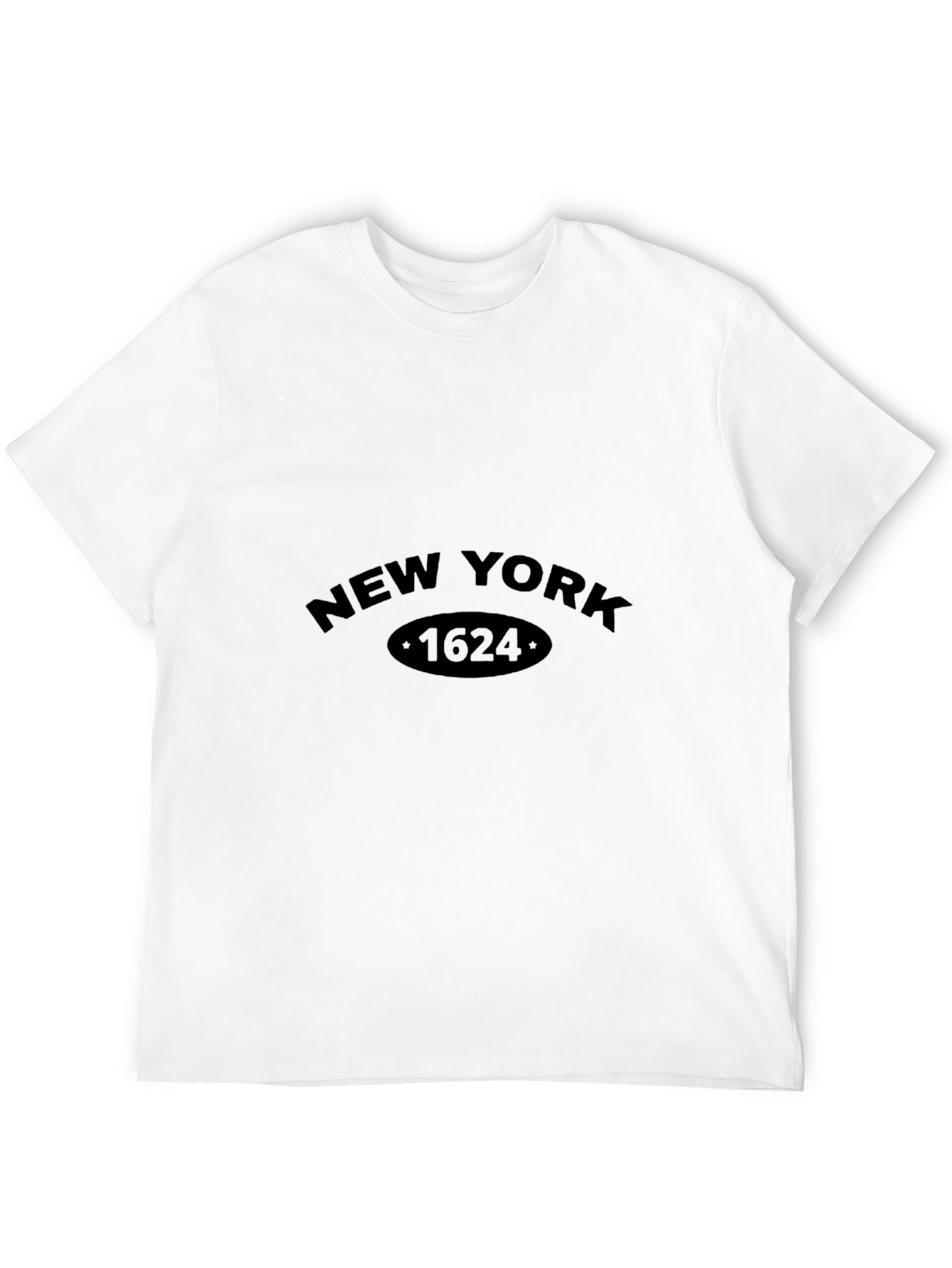New York 1624 Black Graphic Tee