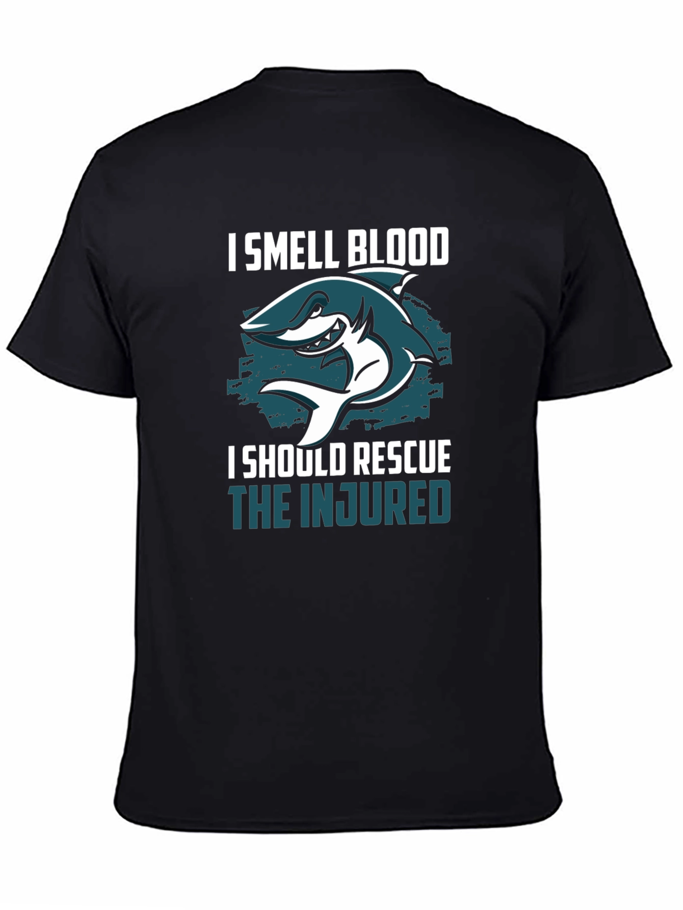 I Smell Blood Rescue Shark Graphic Tee