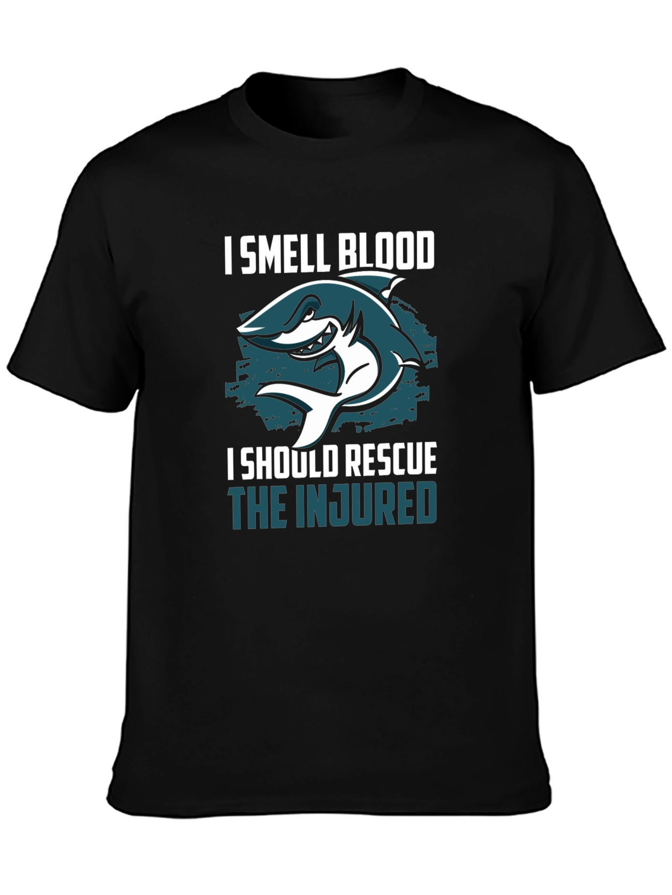 I Smell Blood Rescue Shark Graphic Tee