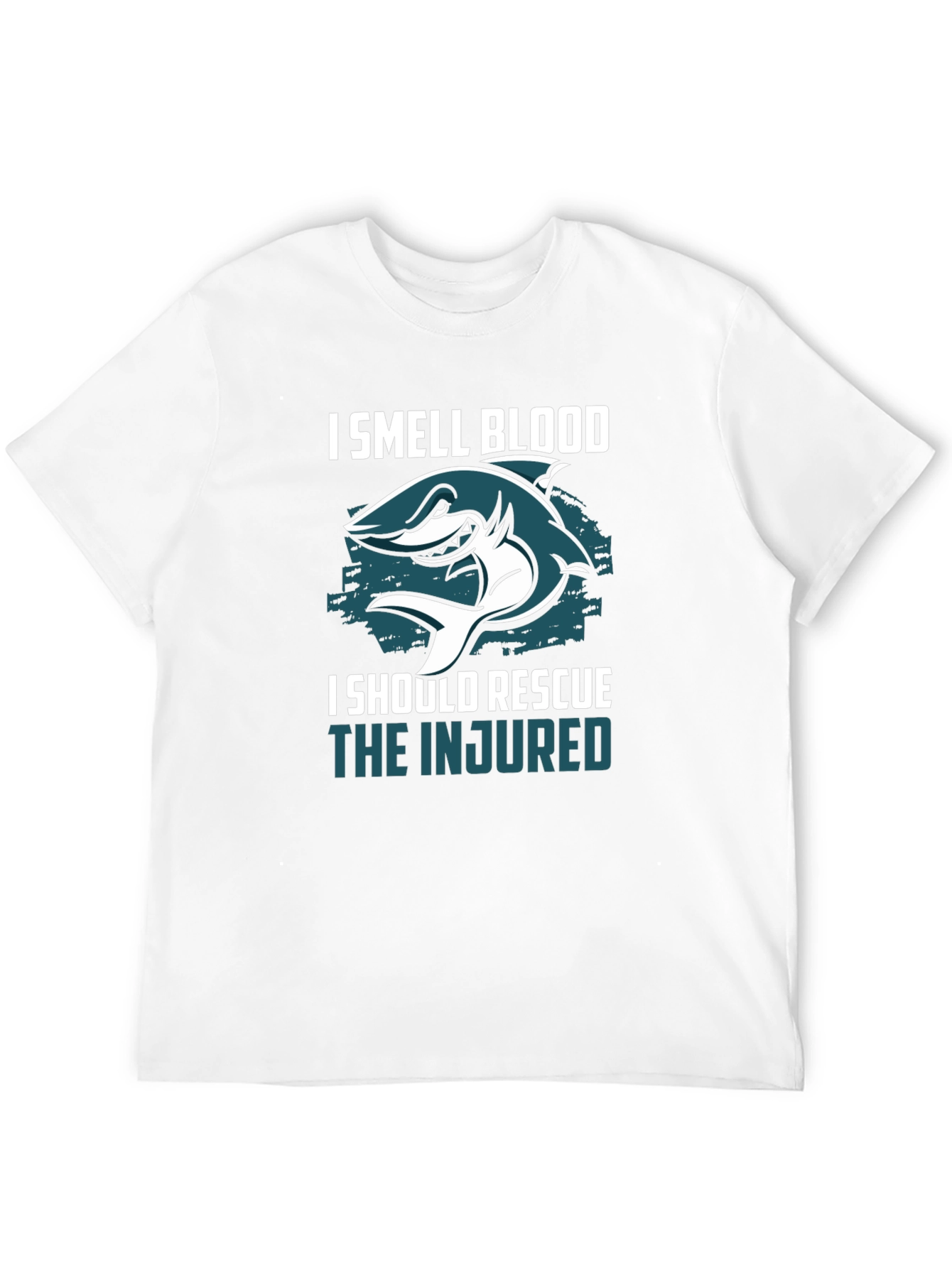 I Smell Blood Rescue Shark Graphic Tee