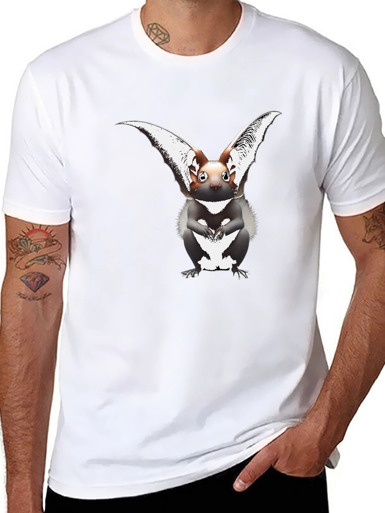 Creature Graphic Tee - Whimsical Animal Print